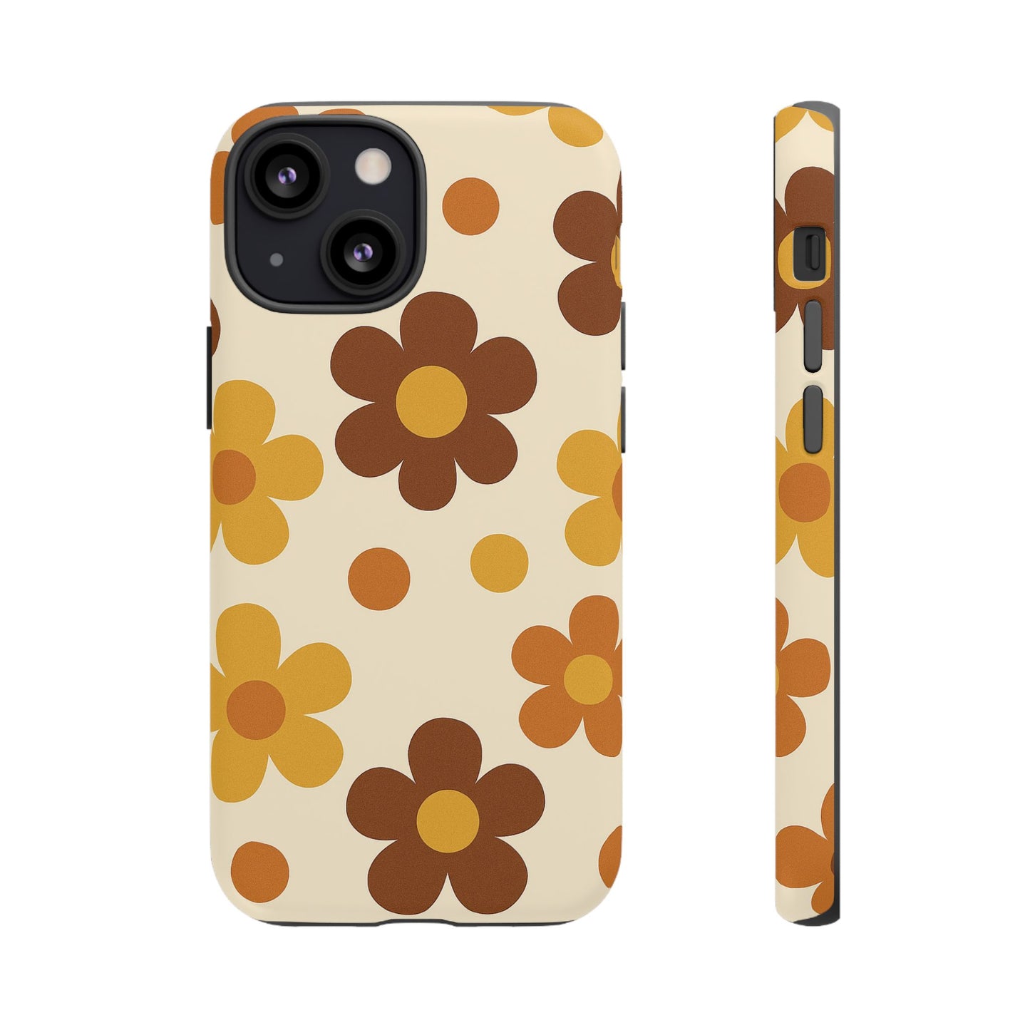 Flower Pattern Phone Case, Cute Phone Cover, Floral Design, Tough Phone Accessories, Gifts for Her, Boho Style Case