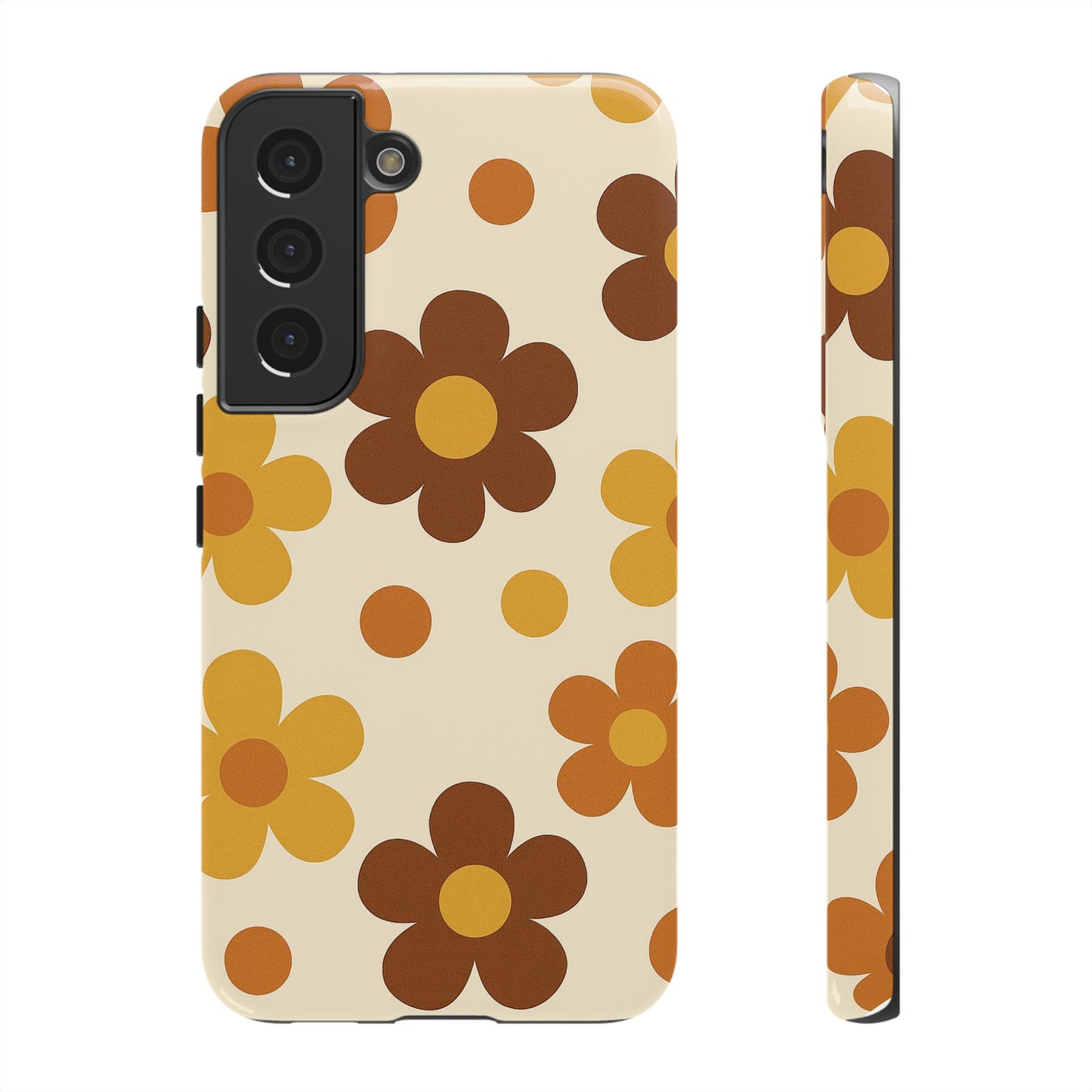 Flower Pattern Phone Case, Cute Phone Cover, Floral Design, Tough Phone Accessories, Gifts for Her, Boho Style Case