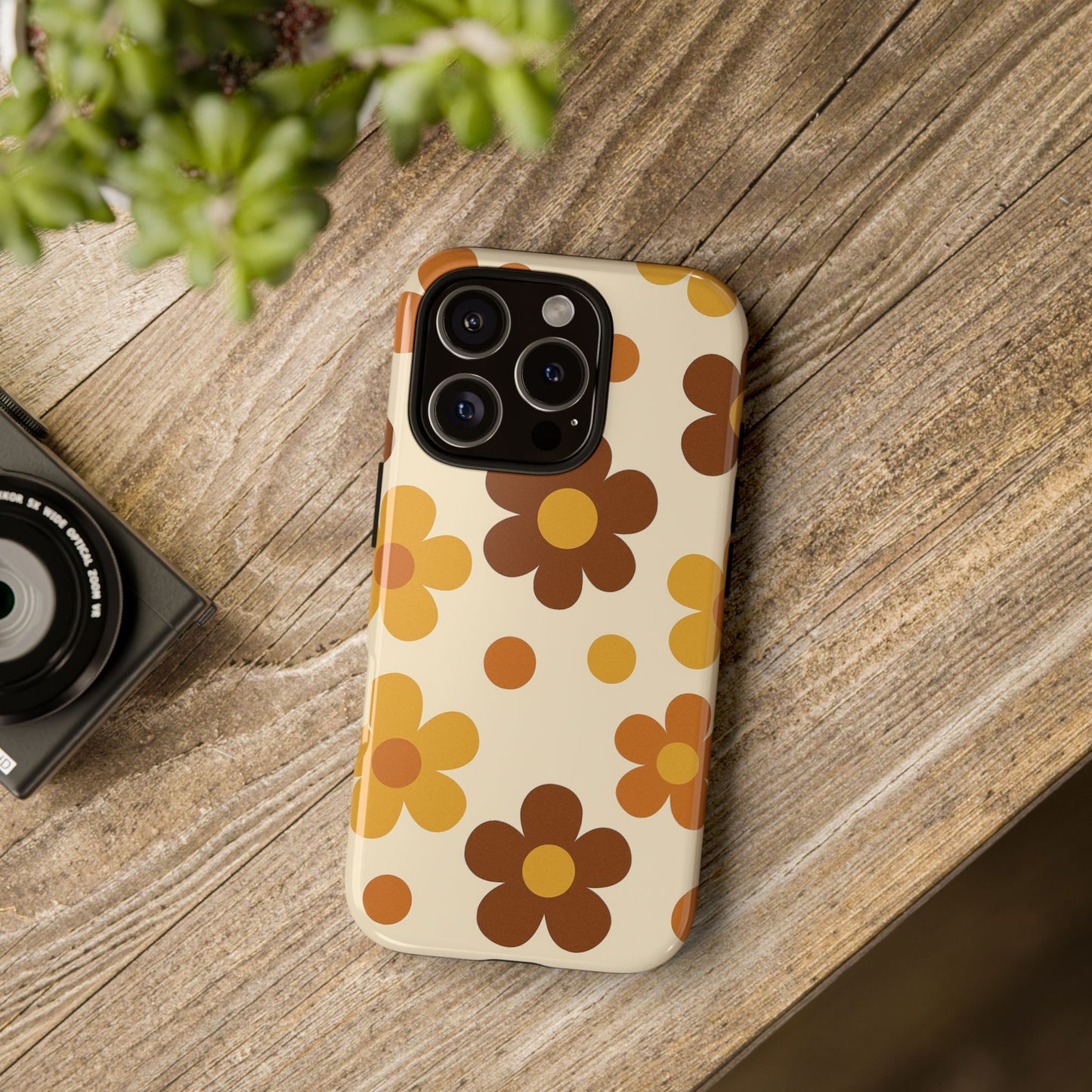 Flower Pattern Phone Case, Cute Phone Cover, Floral Design, Tough Phone Accessories, Gifts for Her, Boho Style Case