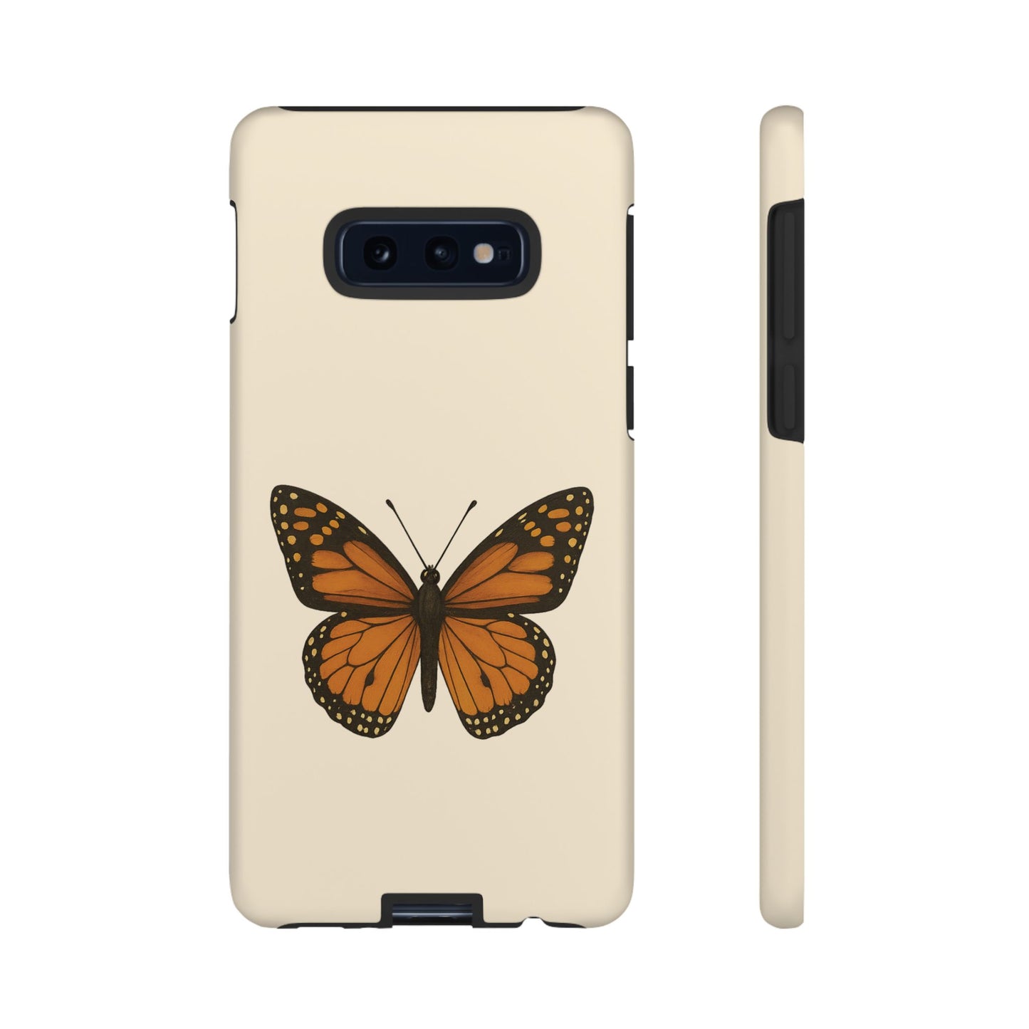Butterfly Phone Case, Tough Phone Cover for Nature Lovers, Floral Design, Gift for Her, Trendy Cell Phone Protector