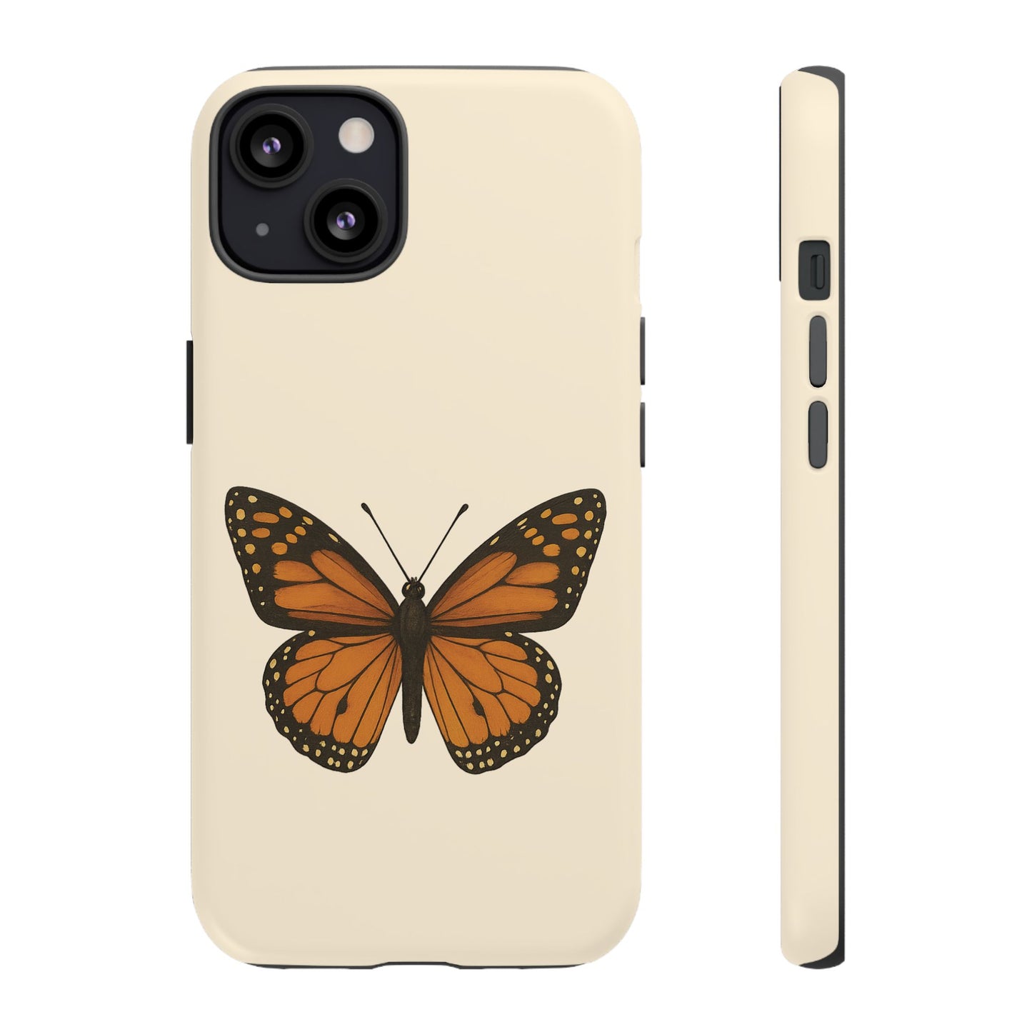 Butterfly Phone Case, Tough Phone Cover for Nature Lovers, Floral Design, Gift for Her, Trendy Cell Phone Protector