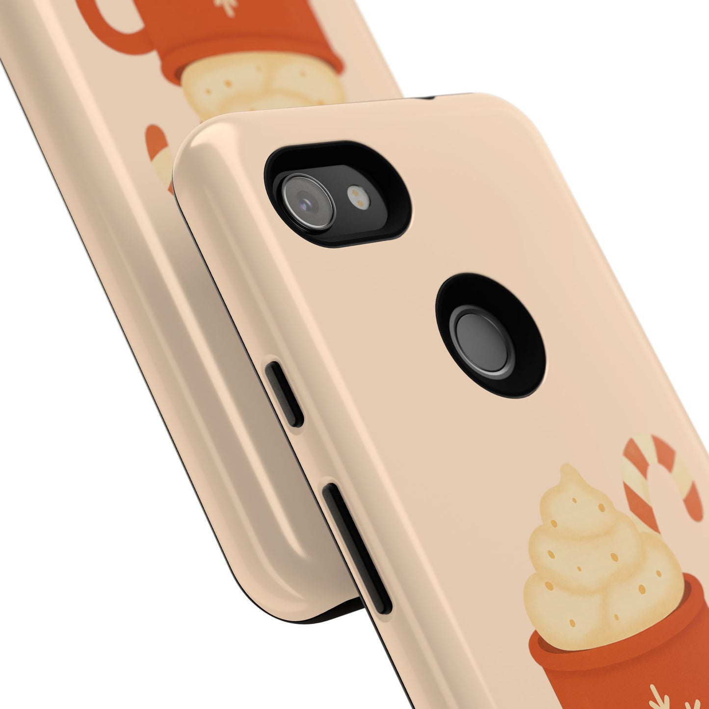 Cozy Holiday Phone Case with Hot Cocoa Design, Winter Style Cover, Cute Gift for Coffee Lovers, Seasonal Accessories, Fun Gadget Decor