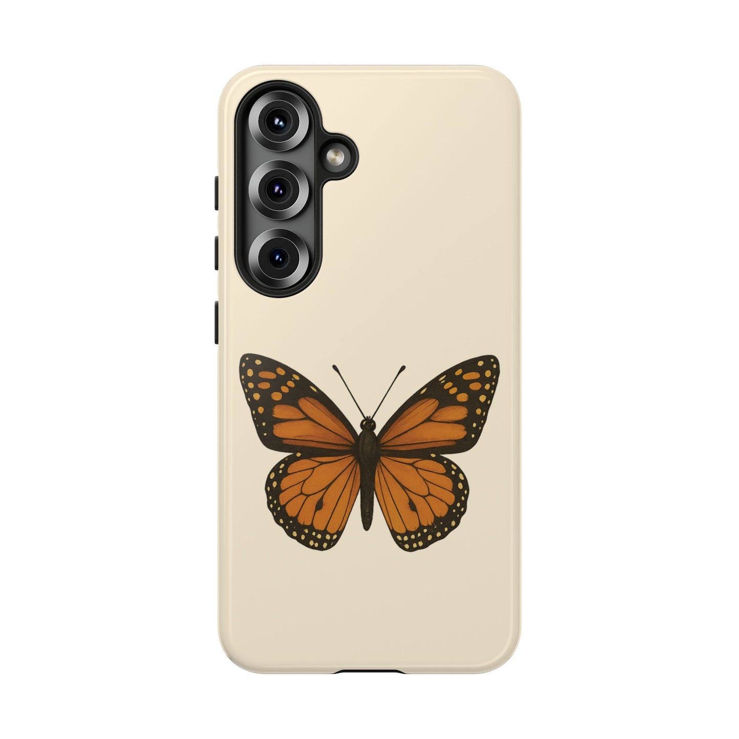 Butterfly Phone Case, Tough Phone Cover for Nature Lovers, Floral Design, Gift for Her, Trendy Cell Phone Protector