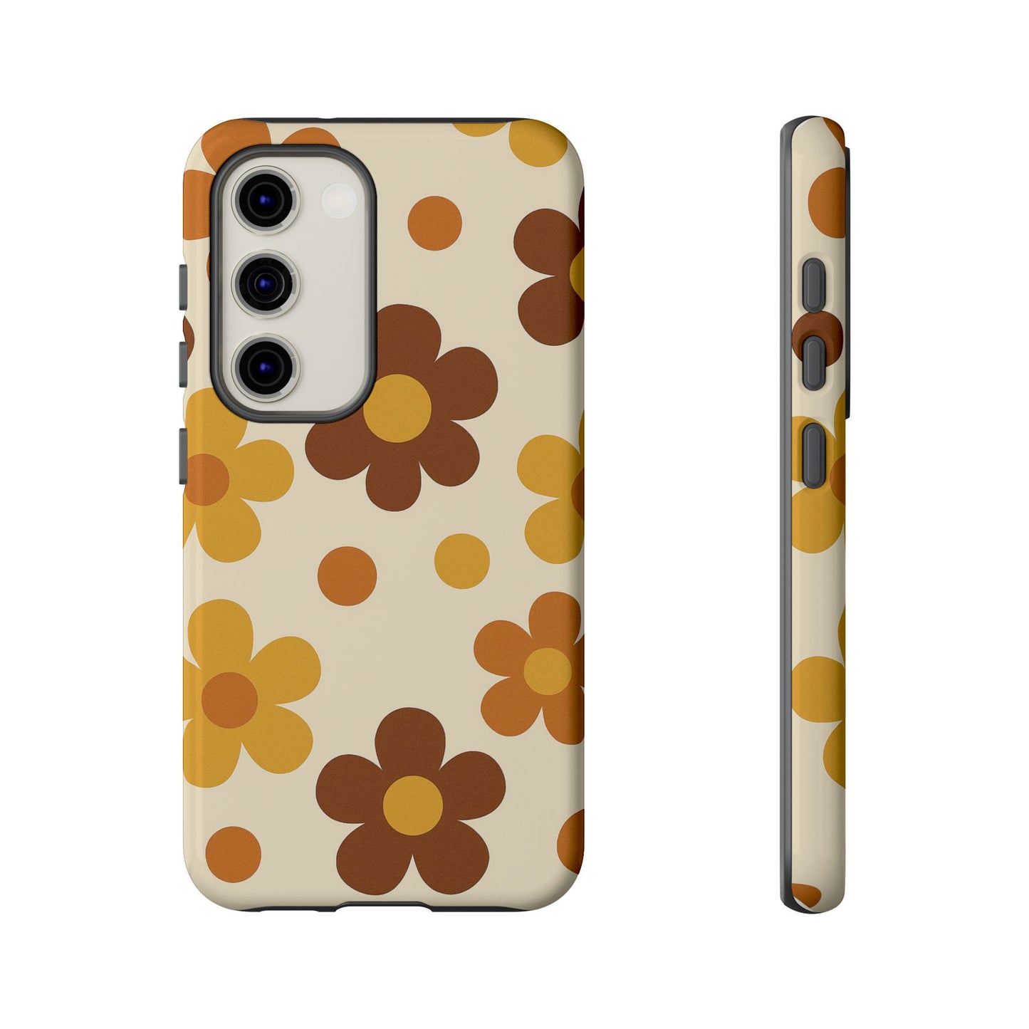 Flower Pattern Phone Case, Cute Phone Cover, Floral Design, Tough Phone Accessories, Gifts for Her, Boho Style Case