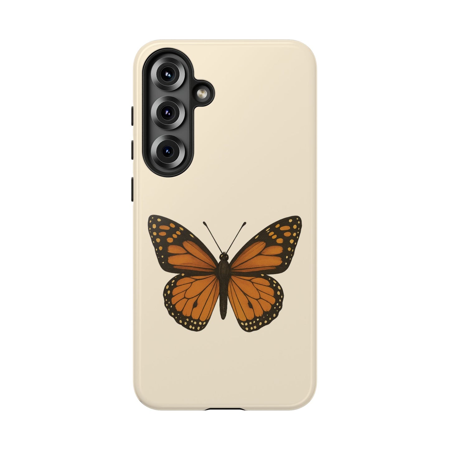Butterfly Phone Case, Tough Phone Cover for Nature Lovers, Floral Design, Gift for Her, Trendy Cell Phone Protector