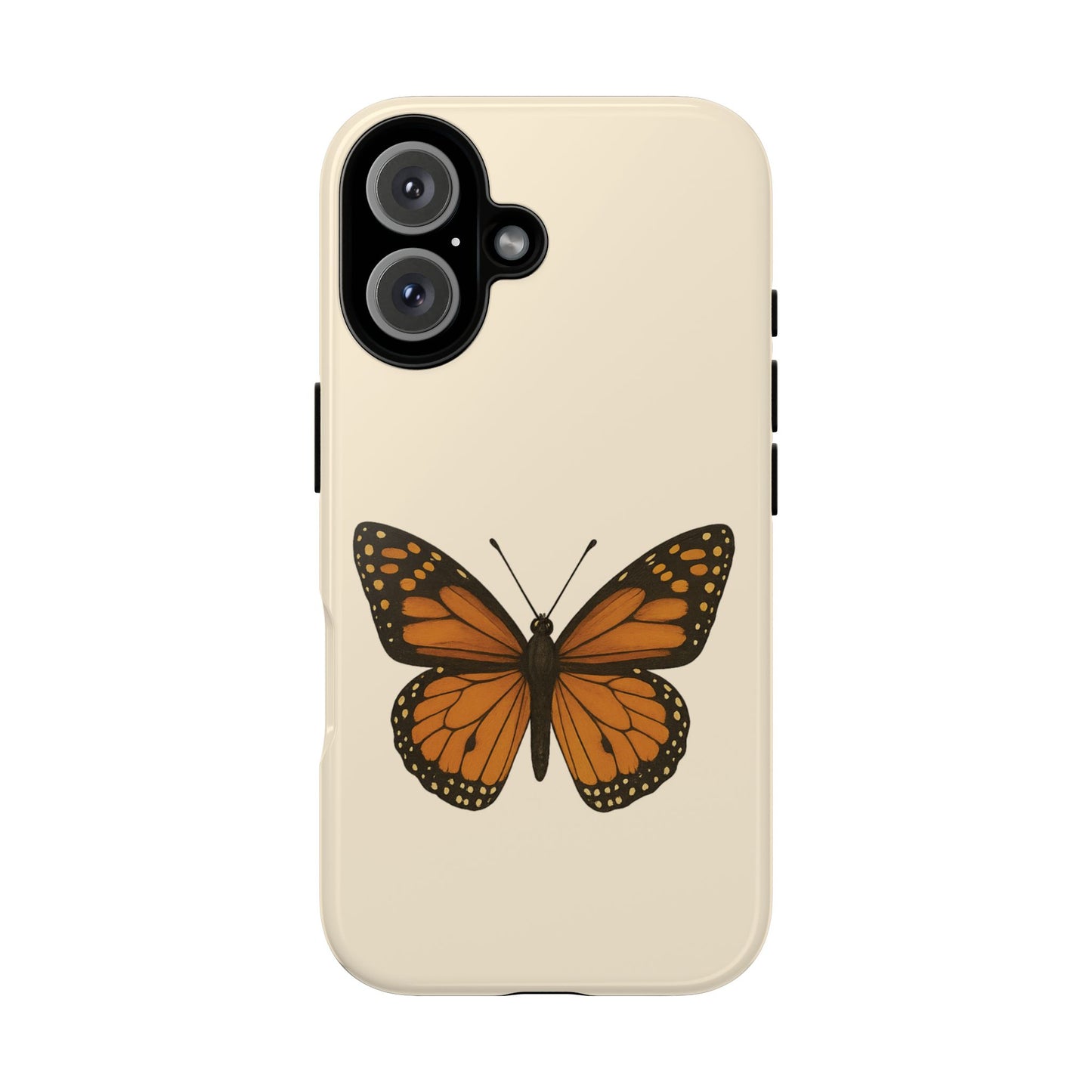Butterfly Phone Case, Tough Phone Cover for Nature Lovers, Floral Design, Gift for Her, Trendy Cell Phone Protector