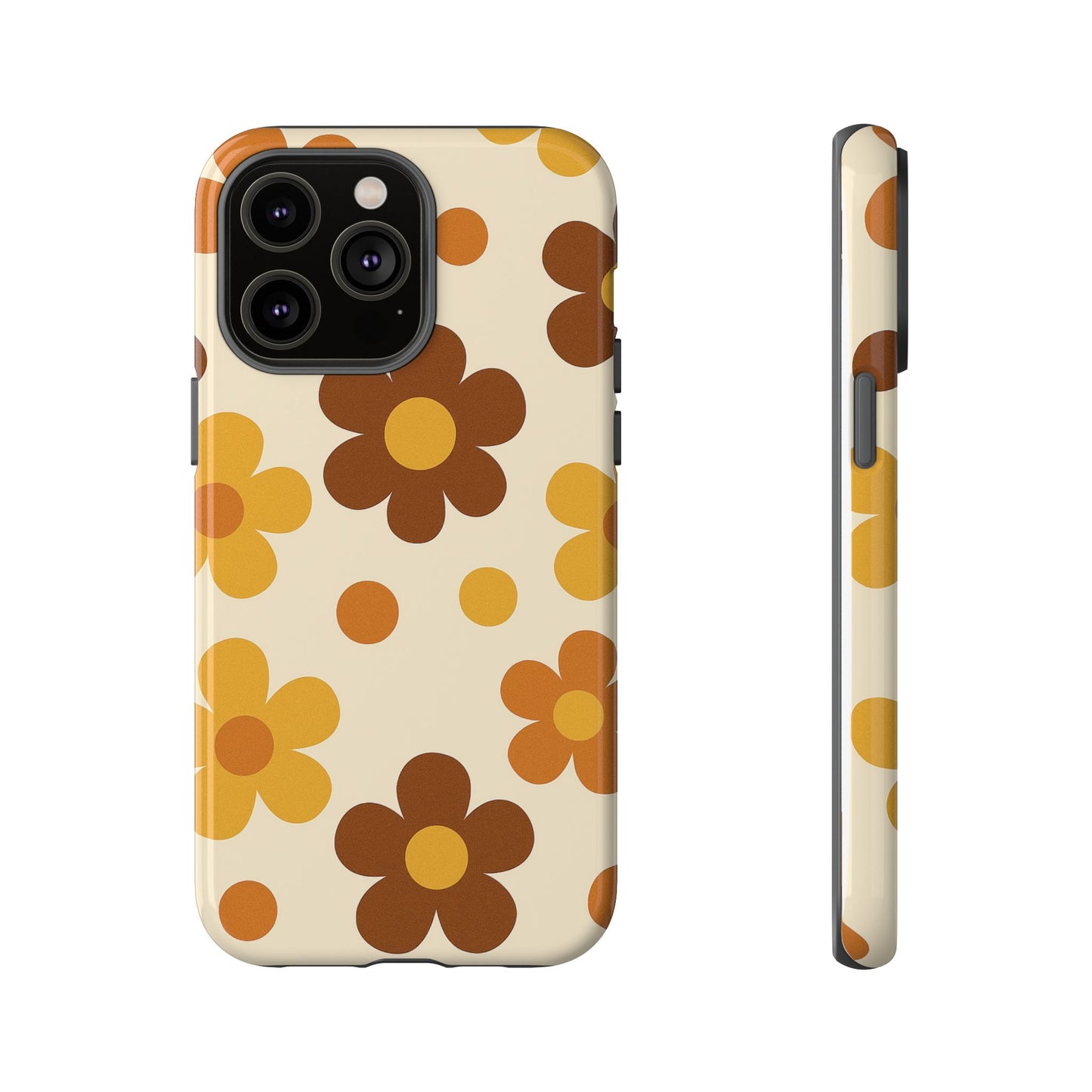 Flower Pattern Phone Case, Cute Phone Cover, Floral Design, Tough Phone Accessories, Gifts for Her, Boho Style Case