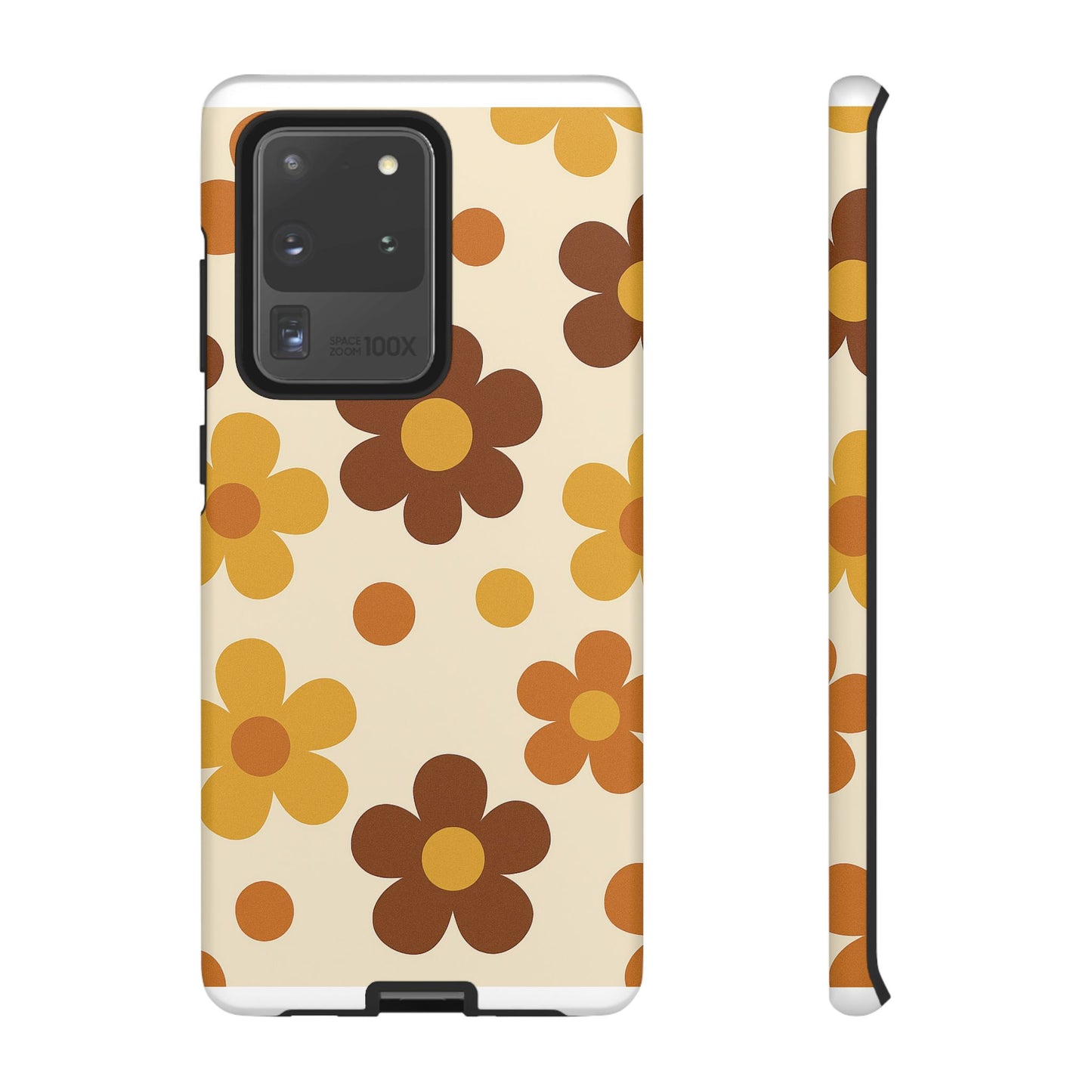 Flower Pattern Phone Case, Cute Phone Cover, Floral Design, Tough Phone Accessories, Gifts for Her, Boho Style Case