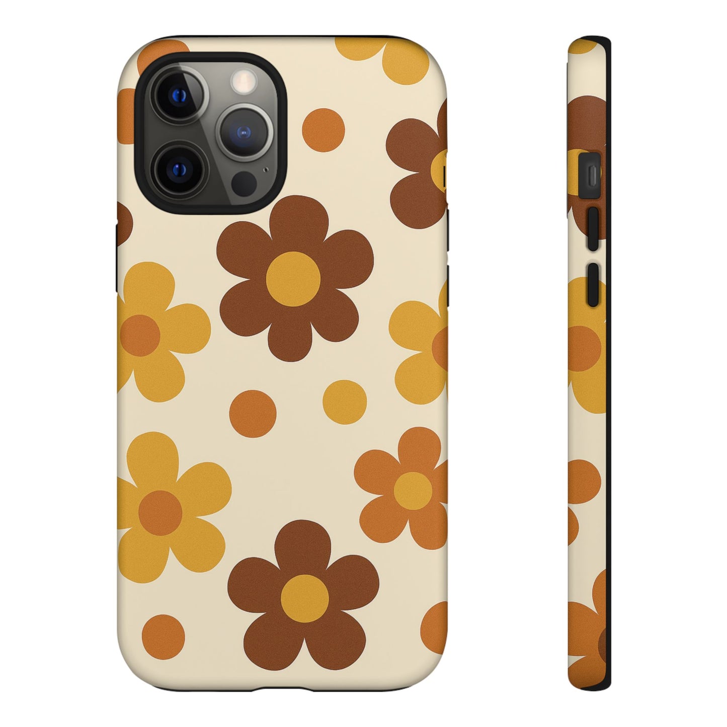 Flower Pattern Phone Case, Cute Phone Cover, Floral Design, Tough Phone Accessories, Gifts for Her, Boho Style Case