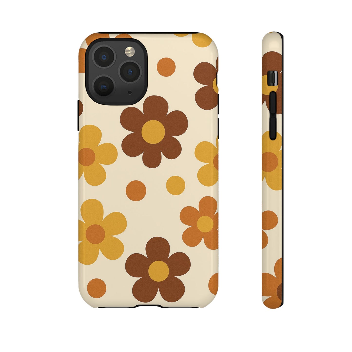Flower Pattern Phone Case, Cute Phone Cover, Floral Design, Tough Phone Accessories, Gifts for Her, Boho Style Case