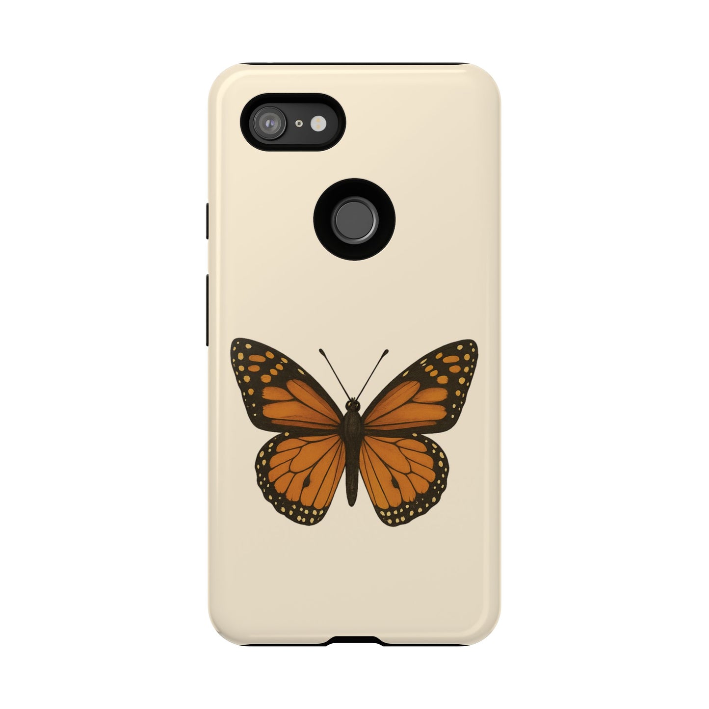 Butterfly Phone Case, Tough Phone Cover for Nature Lovers, Floral Design, Gift for Her, Trendy Cell Phone Protector