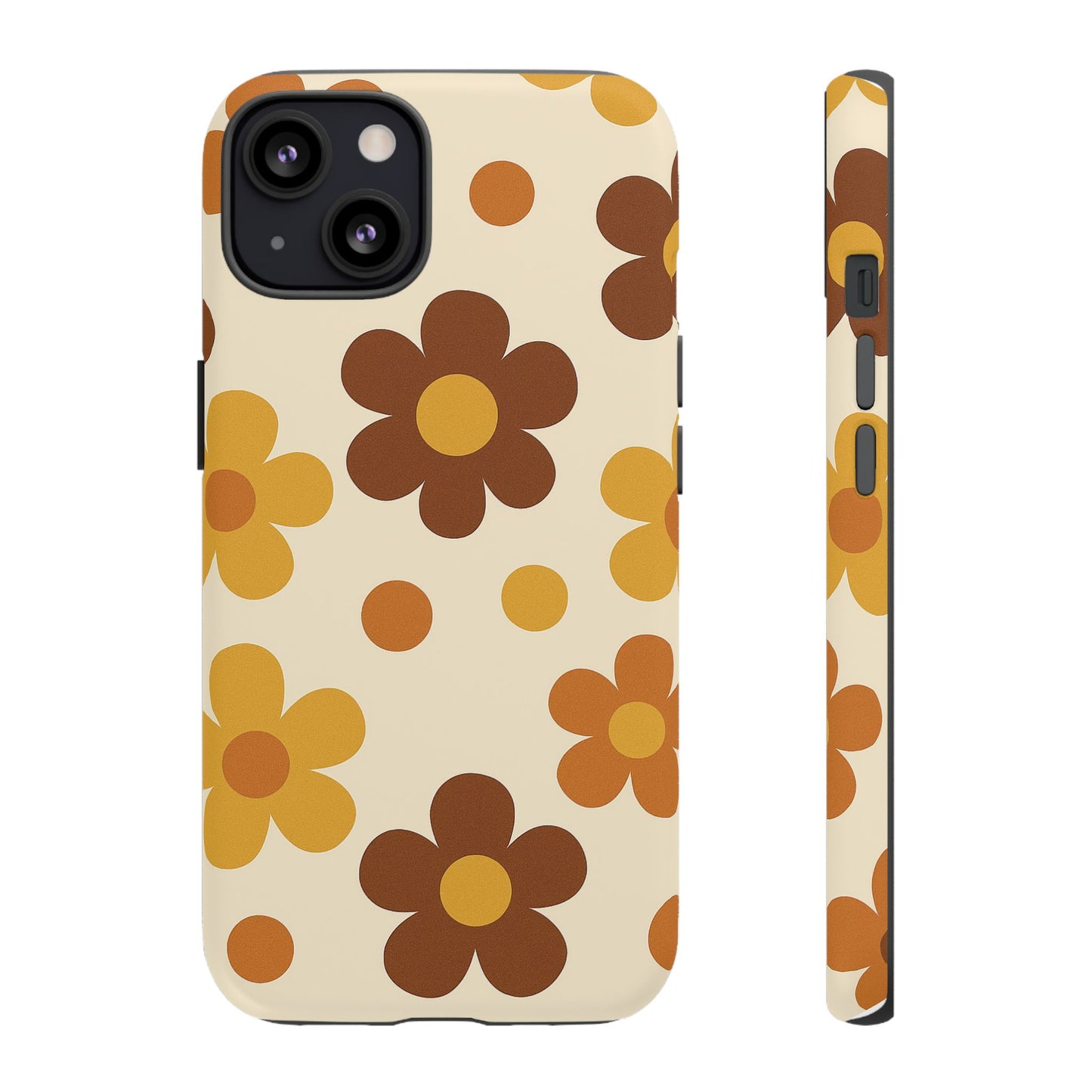 Flower Pattern Phone Case, Cute Phone Cover, Floral Design, Tough Phone Accessories, Gifts for Her, Boho Style Case