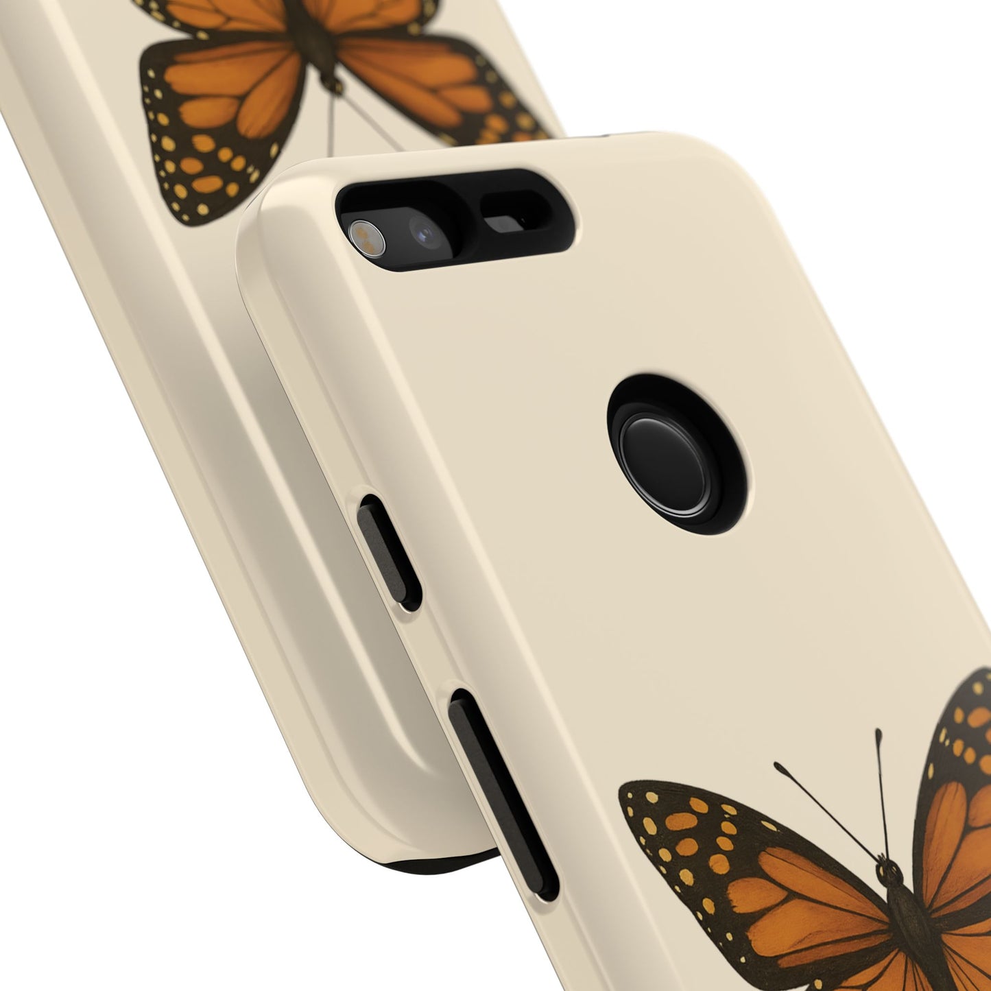 Butterfly Phone Case, Tough Phone Cover for Nature Lovers, Floral Design, Gift for Her, Trendy Cell Phone Protector
