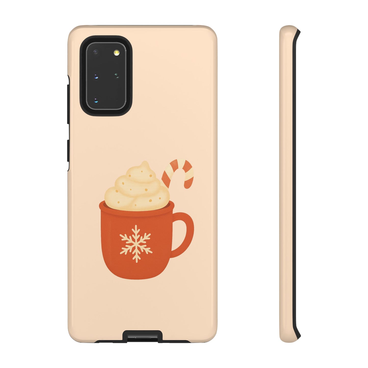 Cozy Holiday Phone Case with Hot Cocoa Design, Winter Style Cover, Cute Gift for Coffee Lovers, Seasonal Accessories, Fun Gadget Decor