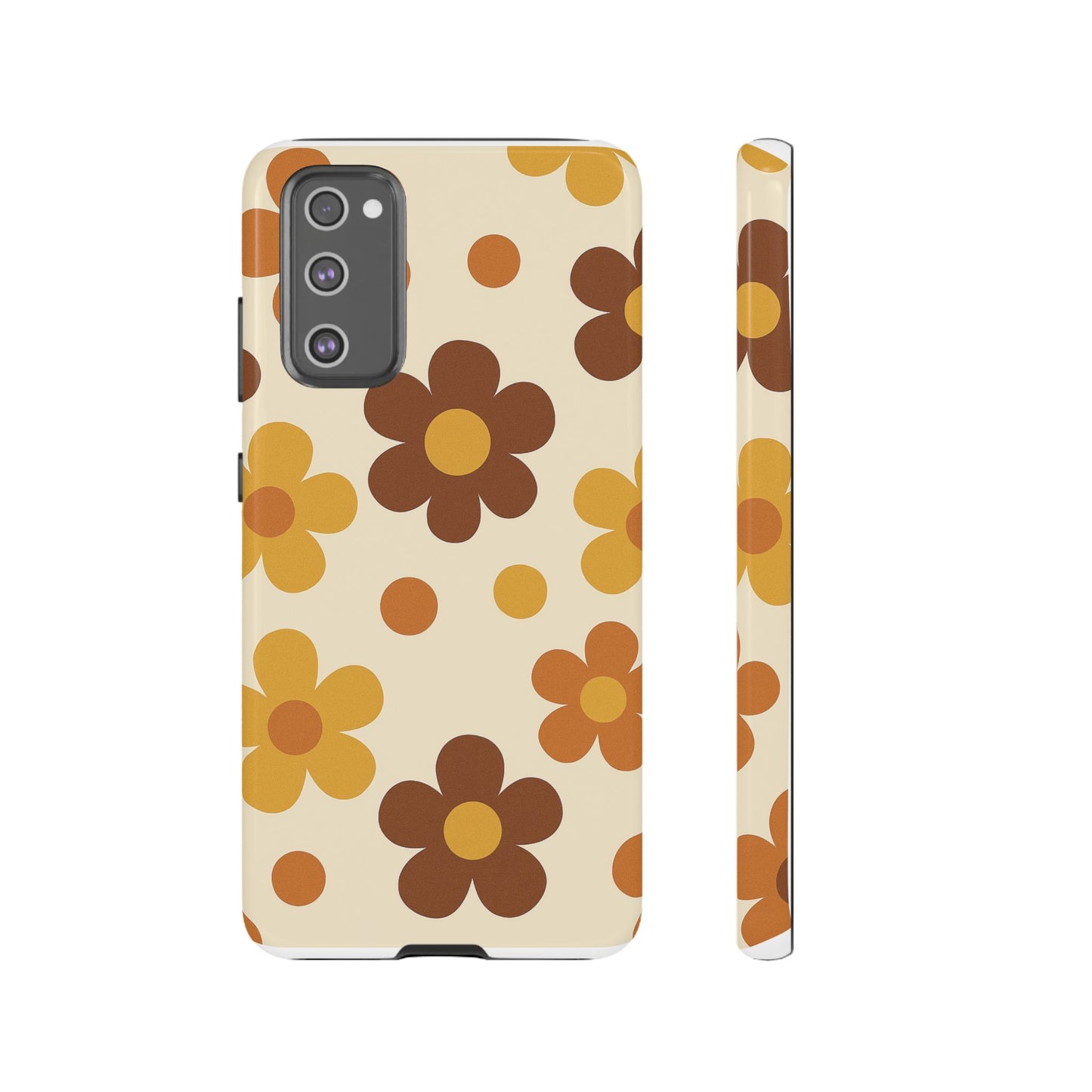 Flower Pattern Phone Case, Cute Phone Cover, Floral Design, Tough Phone Accessories, Gifts for Her, Boho Style Case