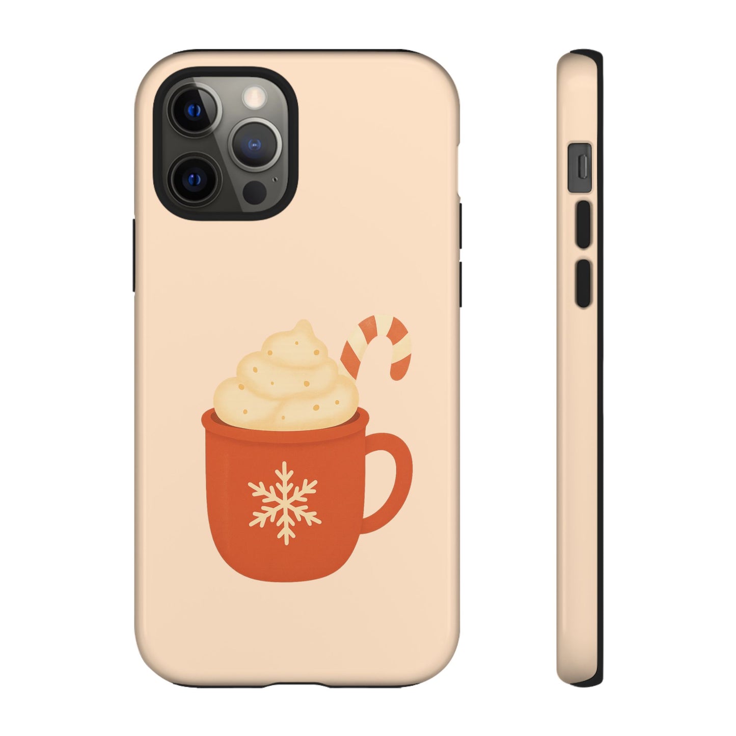 Cozy Holiday Phone Case with Hot Cocoa Design, Winter Style Cover, Cute Gift for Coffee Lovers, Seasonal Accessories, Fun Gadget Decor