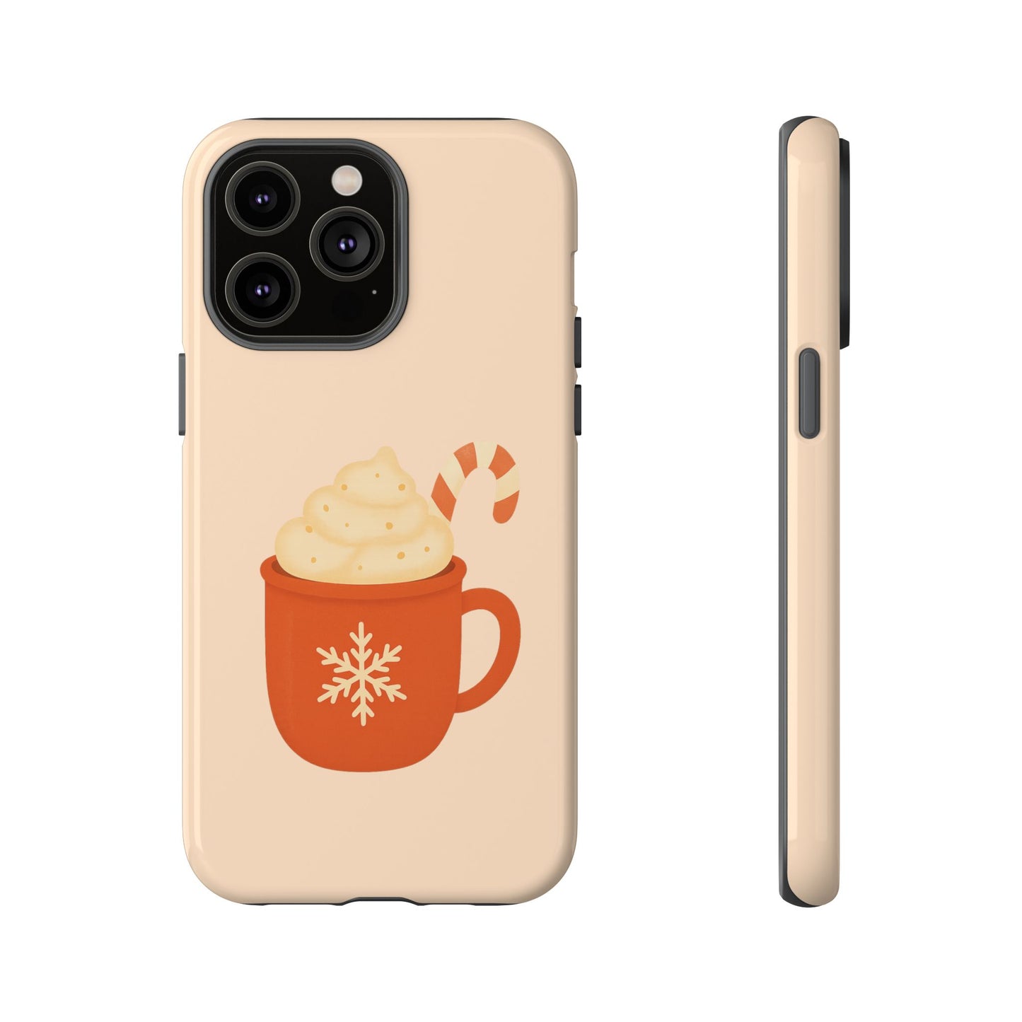 Cozy Holiday Phone Case with Hot Cocoa Design, Winter Style Cover, Cute Gift for Coffee Lovers, Seasonal Accessories, Fun Gadget Decor
