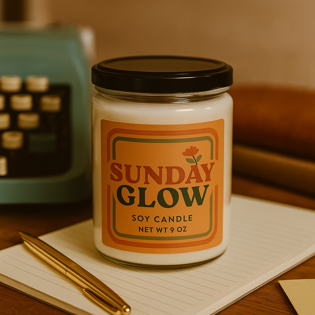 Sunday Glow Scented Soy Candle