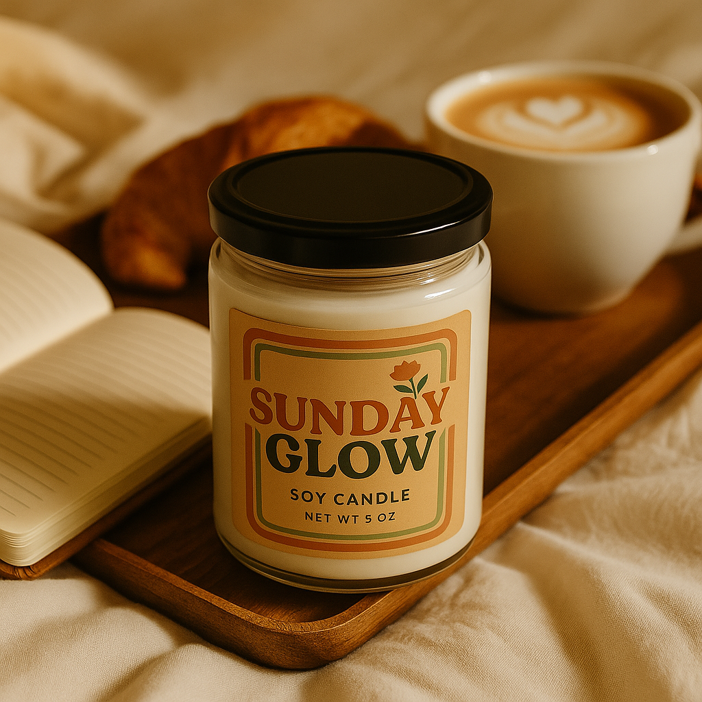 Sunday Glow Scented Soy Candle