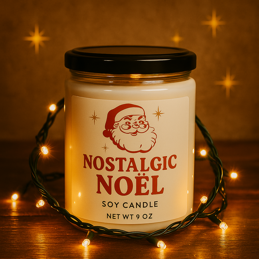 Custom Scented Soy Candle, Holiday Home Decor, Christmas Gift, Cozy Atmosphere, Relaxation, Aromatherapy, Festive Fragrance