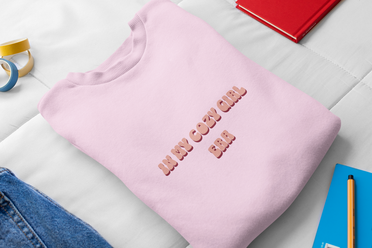 Cozy Crewneck Sweatshirt in My Cozy Girl Era