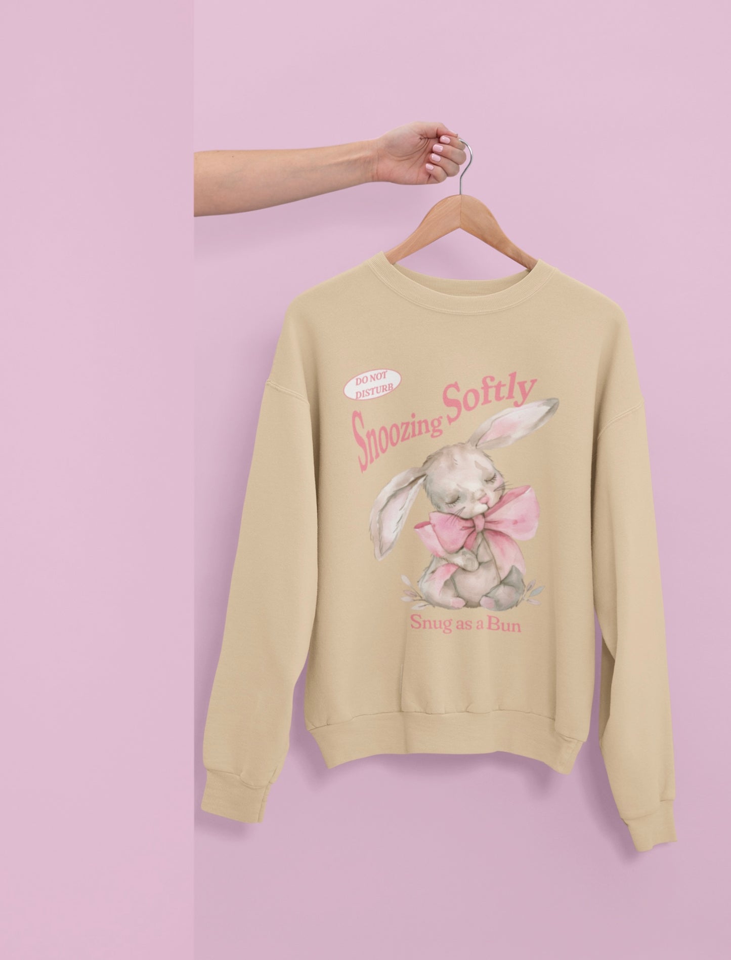 Snuggly Bunny Crewneck Sweatshirt, Cozy Sweatshirt for Easter