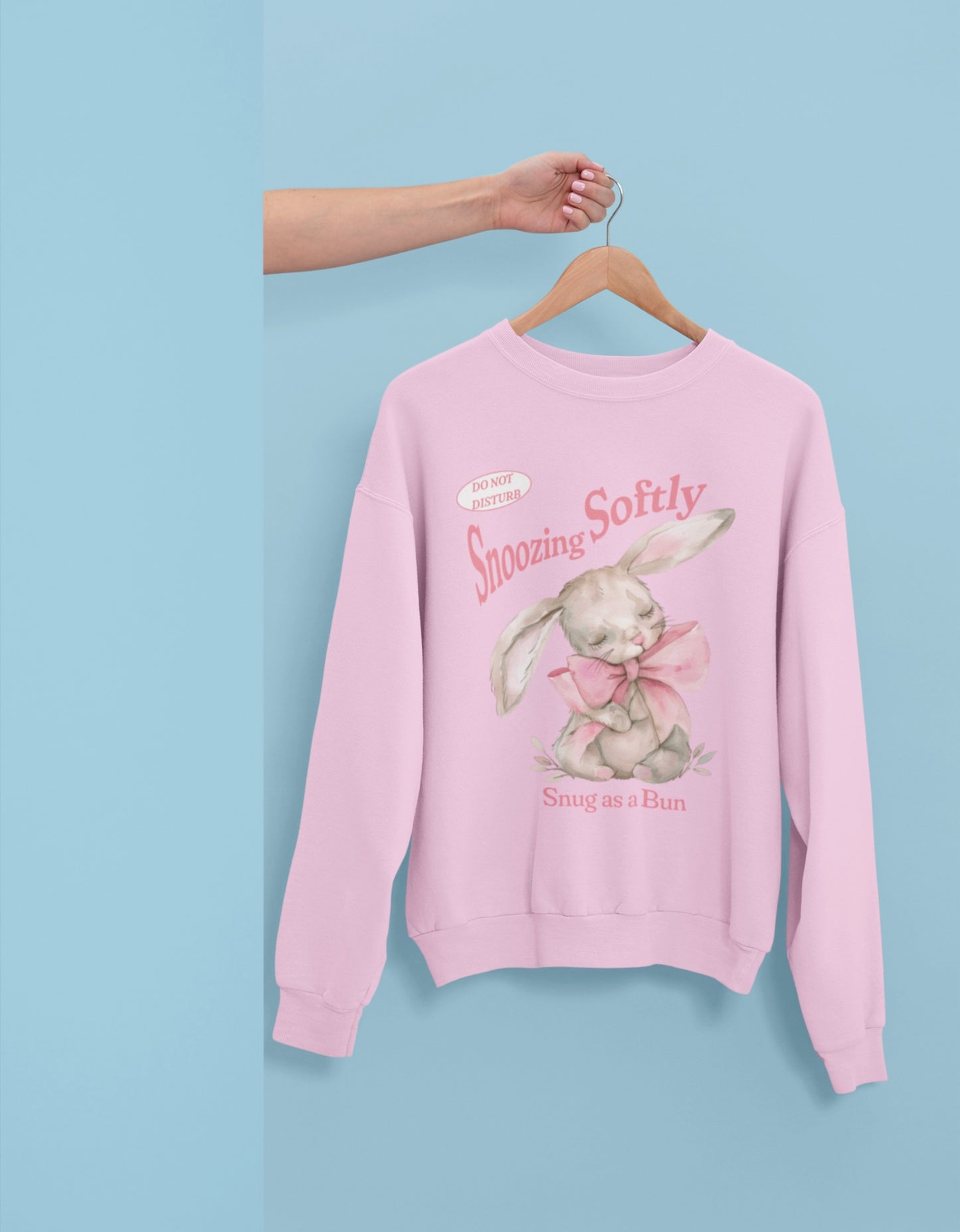 Snuggly Bunny Crewneck Sweatshirt, Cozy Sweatshirt for Easter
