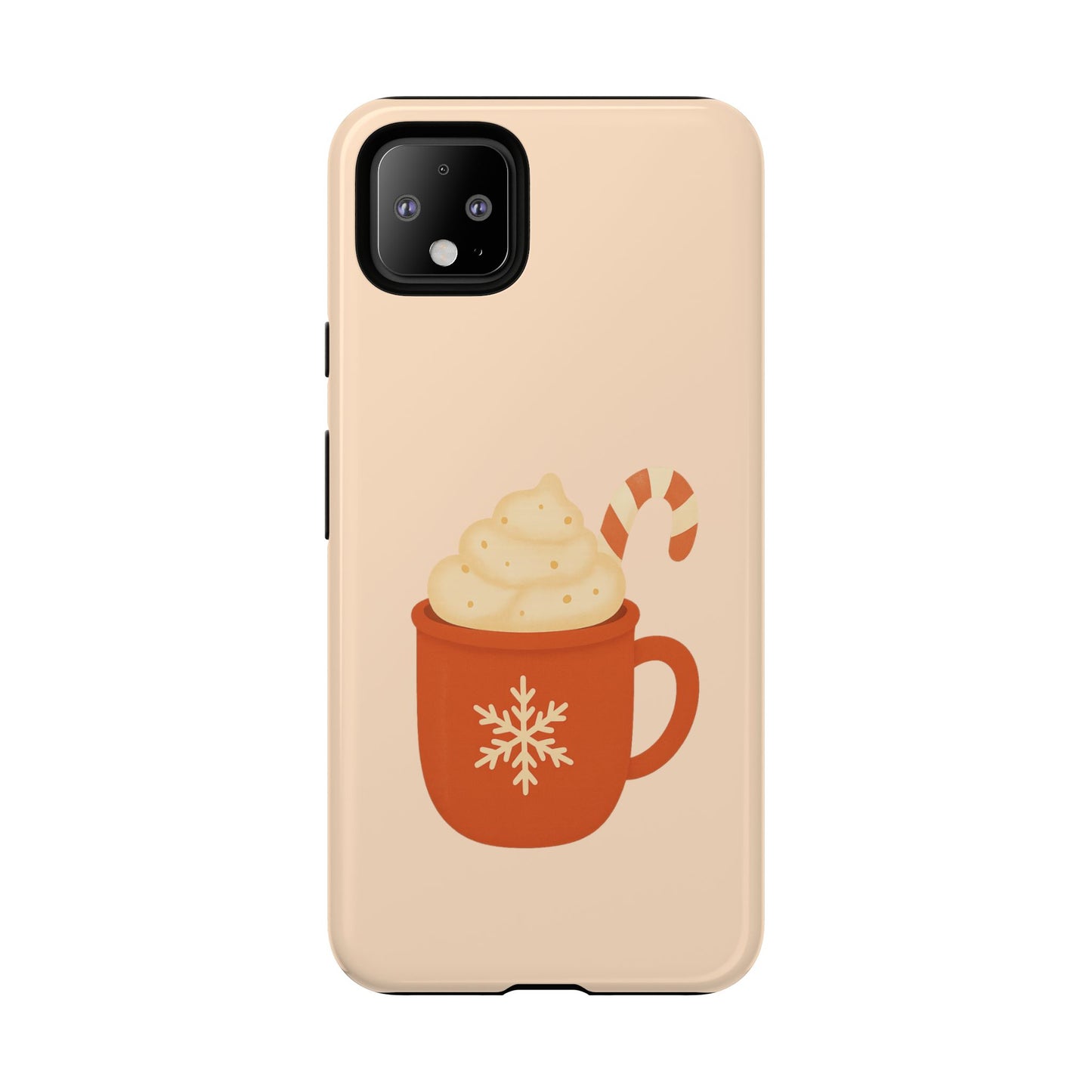 Cozy Holiday Phone Case with Hot Cocoa Design, Winter Style Cover, Cute Gift for Coffee Lovers, Seasonal Accessories, Fun Gadget Decor