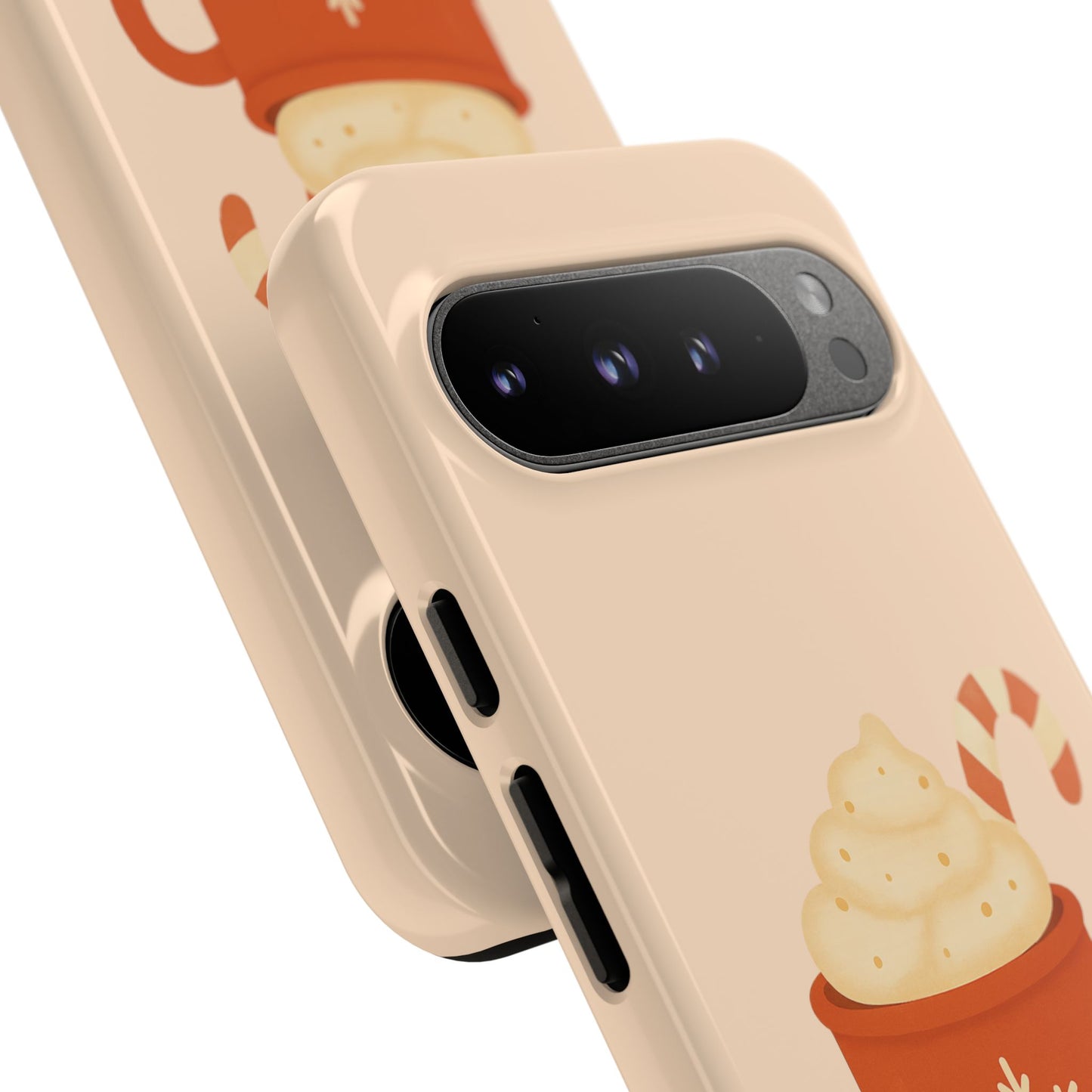 Cozy Holiday Phone Case with Hot Cocoa Design, Winter Style Cover, Cute Gift for Coffee Lovers, Seasonal Accessories, Fun Gadget Decor