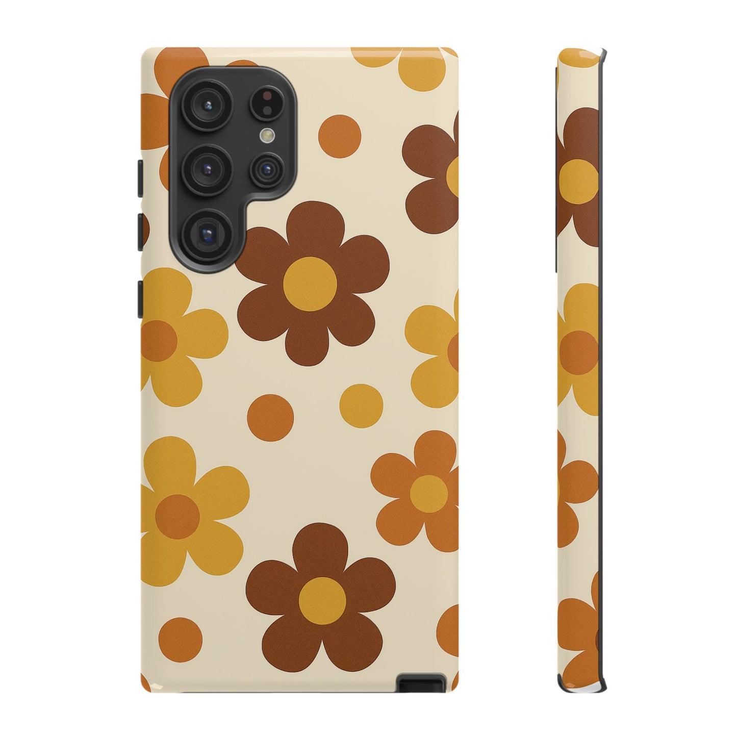 Flower Pattern Phone Case, Cute Phone Cover, Floral Design, Tough Phone Accessories, Gifts for Her, Boho Style Case