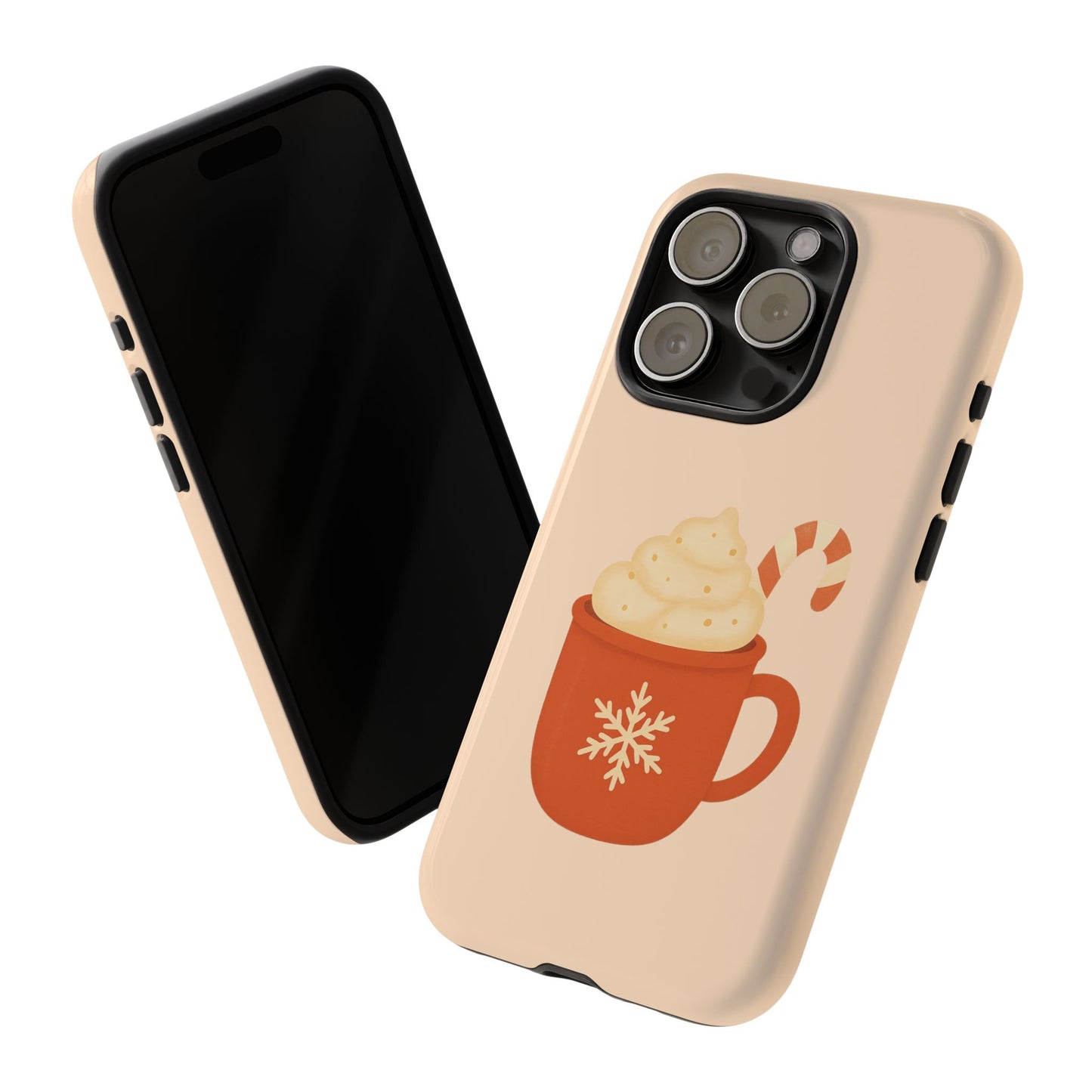 Cozy Holiday Phone Case with Hot Cocoa Design, Winter Style Cover, Cute Gift for Coffee Lovers, Seasonal Accessories, Fun Gadget Decor