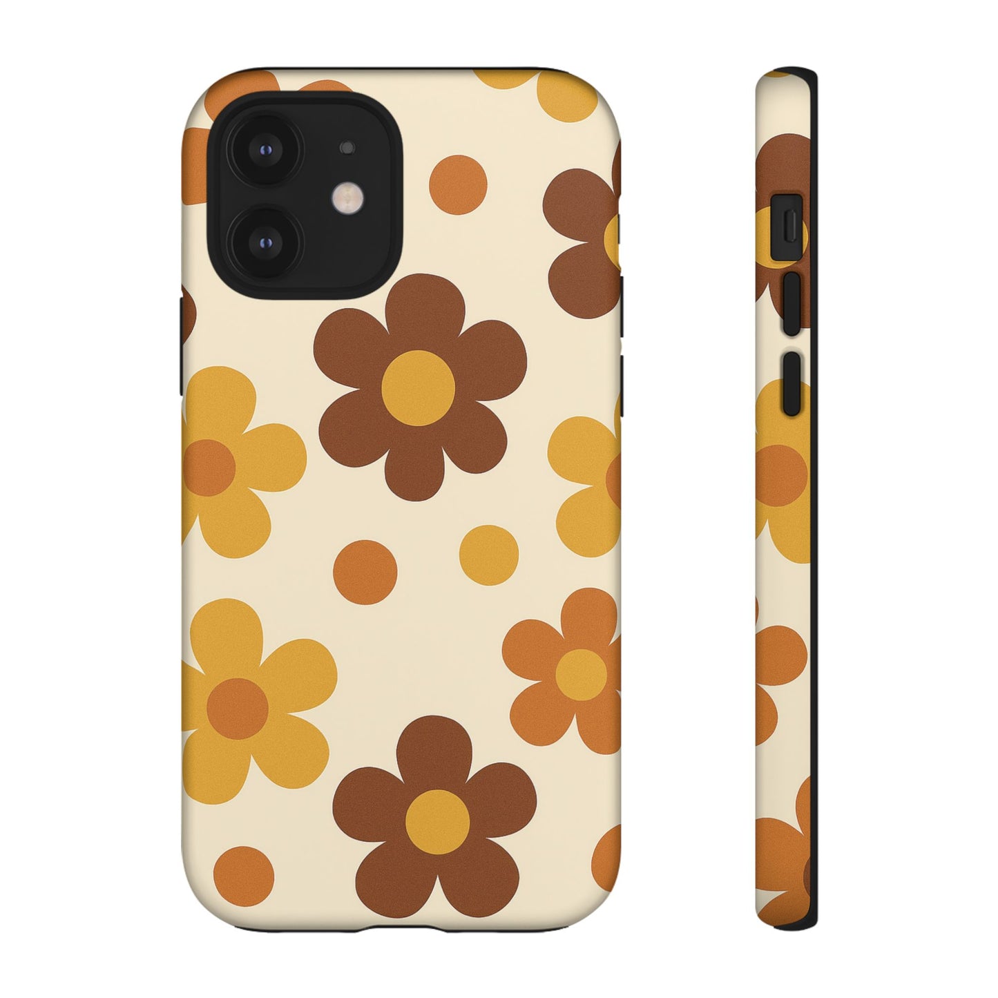 Flower Pattern Phone Case, Cute Phone Cover, Floral Design, Tough Phone Accessories, Gifts for Her, Boho Style Case