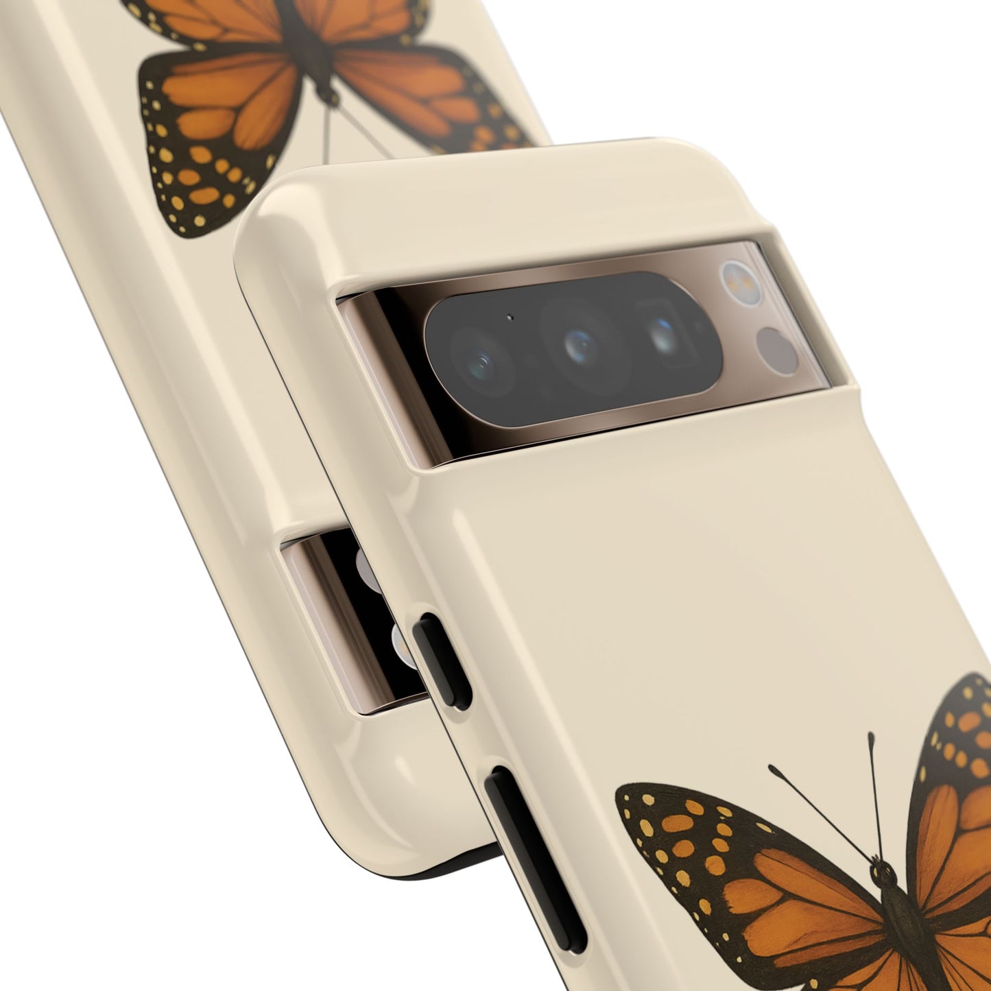 Butterfly Phone Case, Tough Phone Cover for Nature Lovers, Floral Design, Gift for Her, Trendy Cell Phone Protector