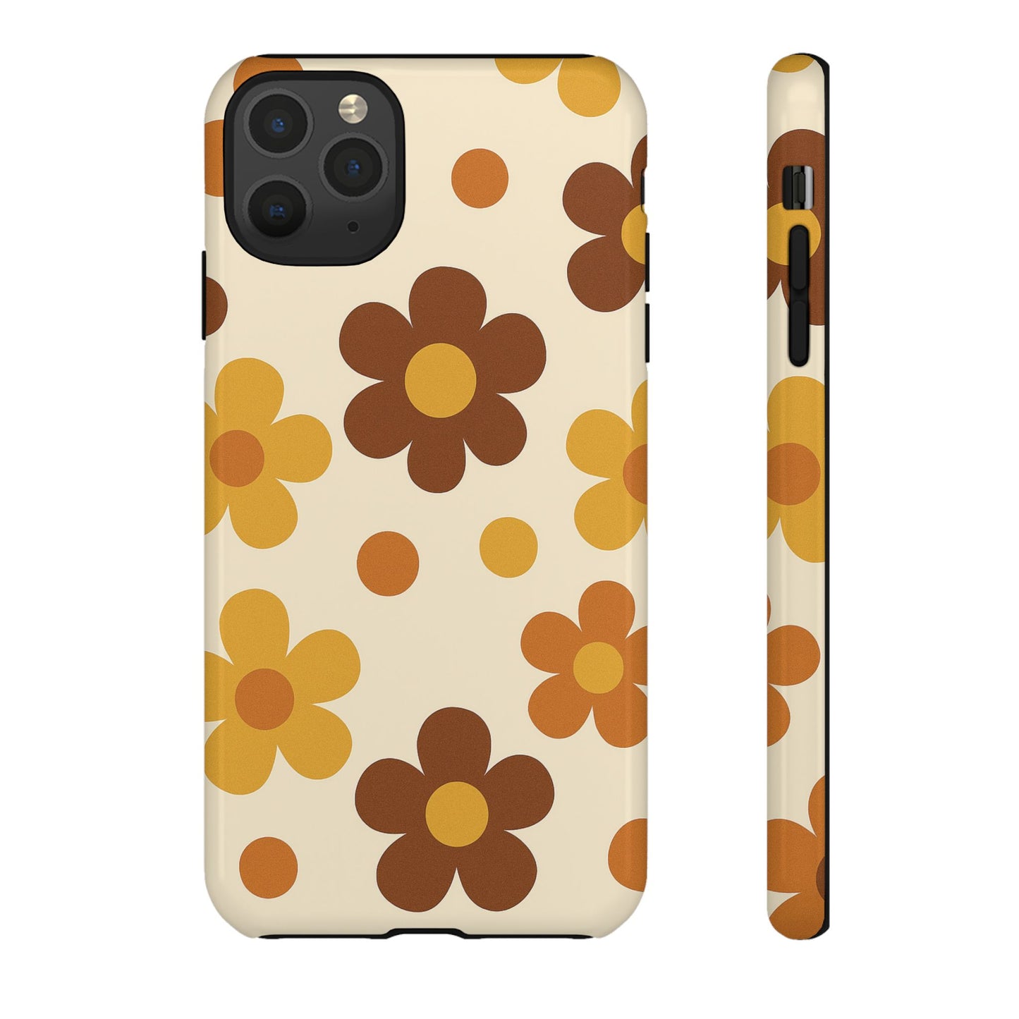 Flower Pattern Phone Case, Cute Phone Cover, Floral Design, Tough Phone Accessories, Gifts for Her, Boho Style Case
