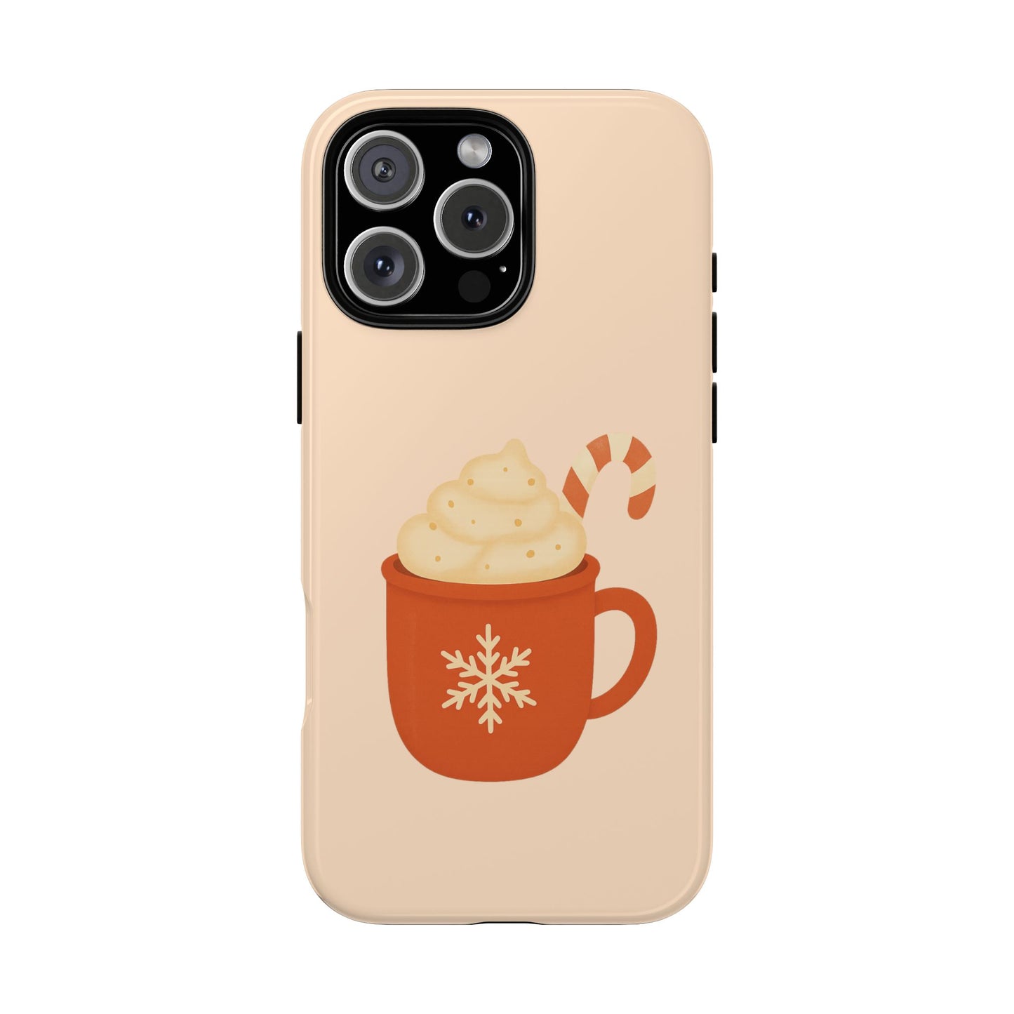 Cozy Holiday Phone Case with Hot Cocoa Design, Winter Style Cover, Cute Gift for Coffee Lovers, Seasonal Accessories, Fun Gadget Decor