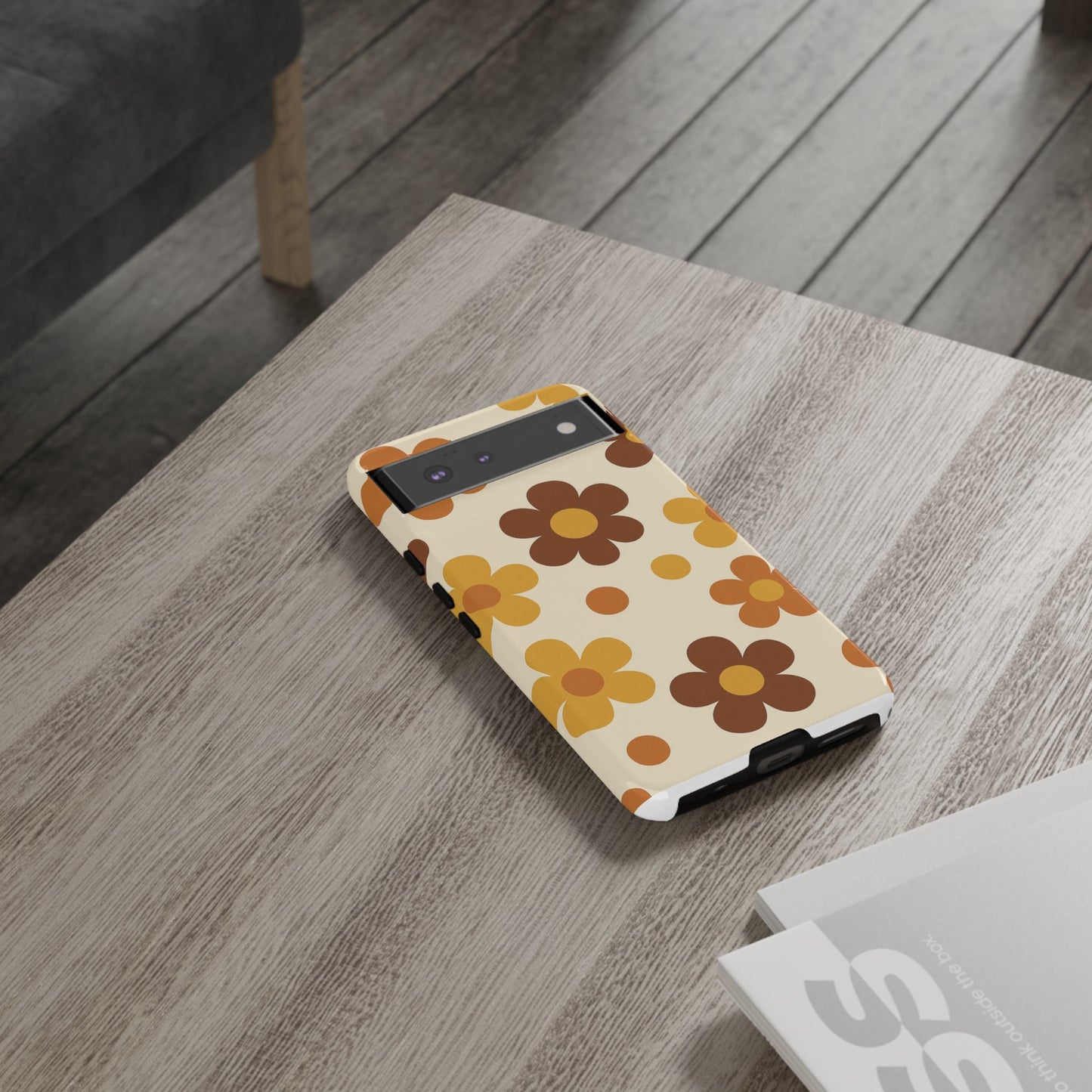 Flower Pattern Phone Case, Cute Phone Cover, Floral Design, Tough Phone Accessories, Gifts for Her, Boho Style Case