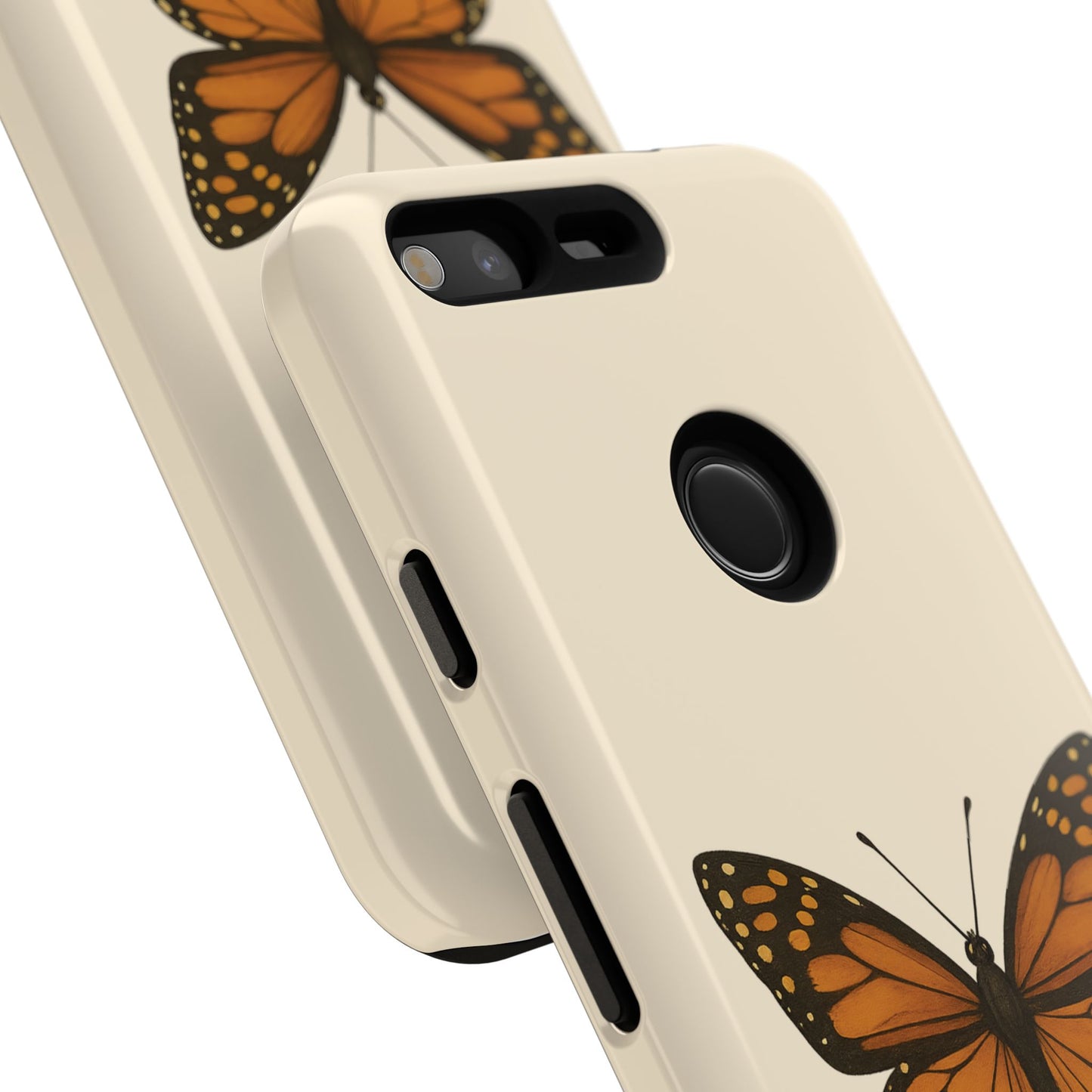 Butterfly Phone Case, Tough Phone Cover for Nature Lovers, Floral Design, Gift for Her, Trendy Cell Phone Protector