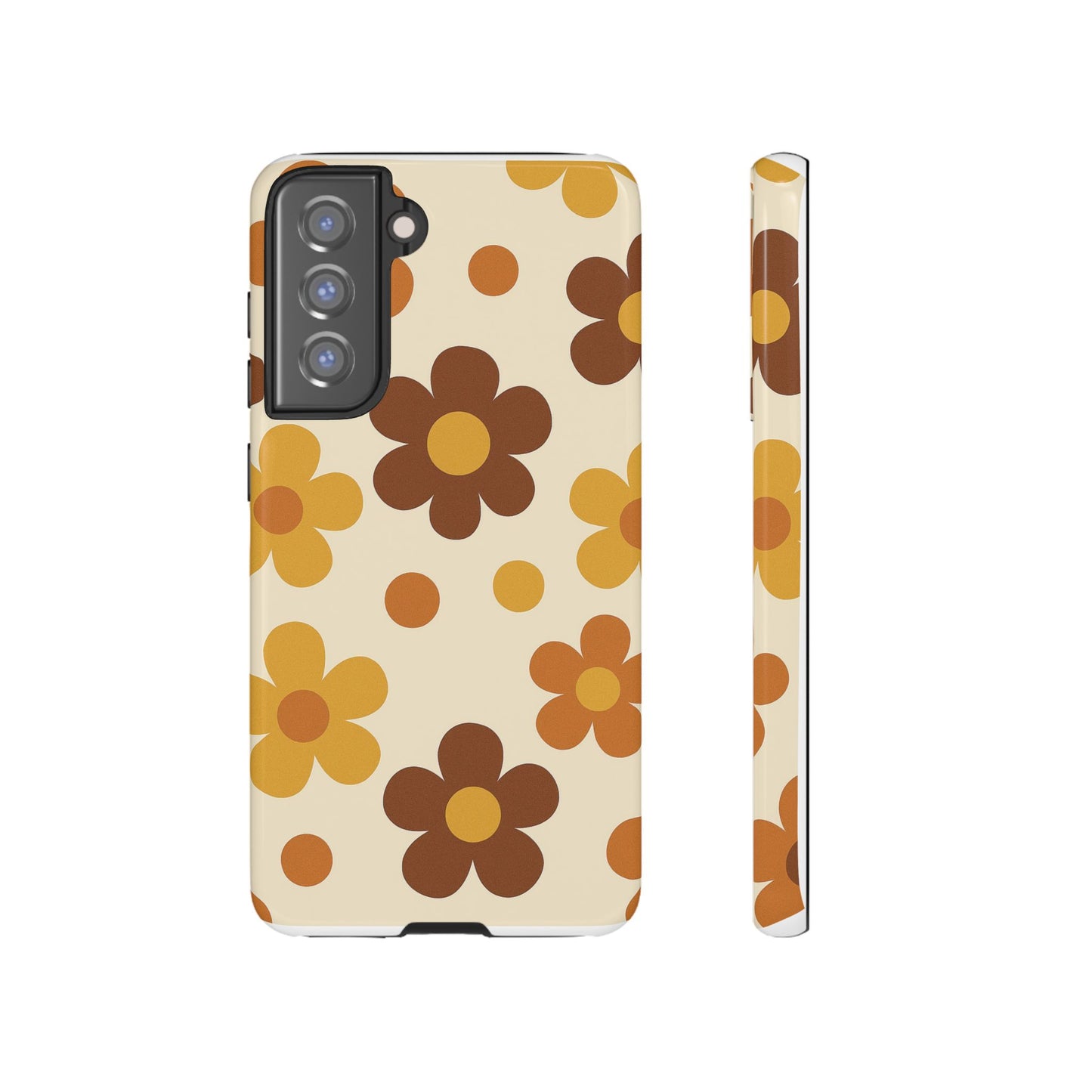Flower Pattern Phone Case, Cute Phone Cover, Floral Design, Tough Phone Accessories, Gifts for Her, Boho Style Case