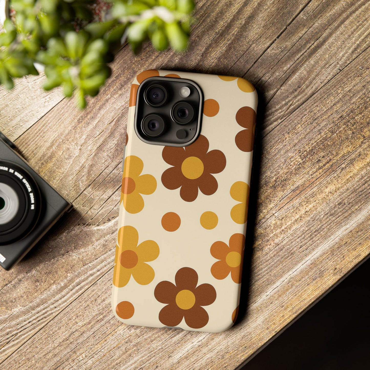 Flower Pattern Phone Case, Cute Phone Cover, Floral Design, Tough Phone Accessories, Gifts for Her, Boho Style Case