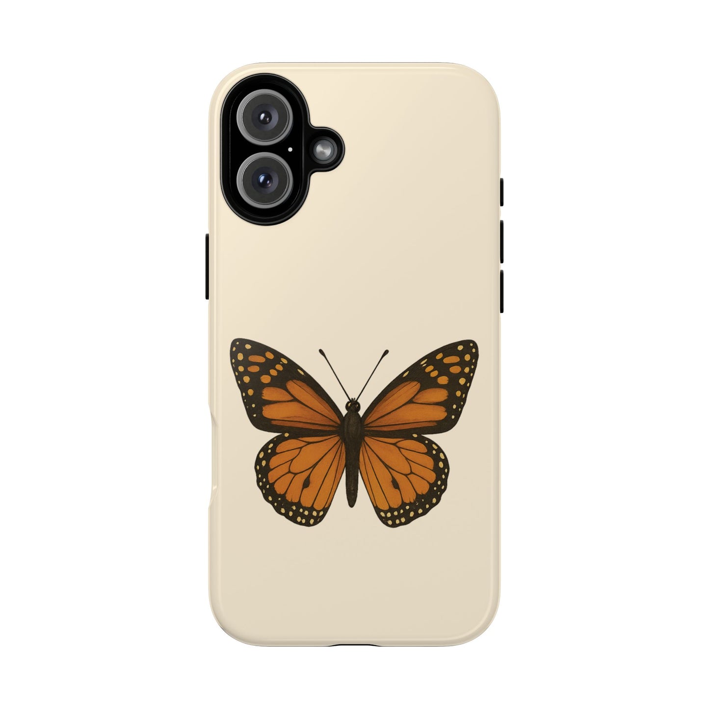 Butterfly Phone Case, Tough Phone Cover for Nature Lovers, Floral Design, Gift for Her, Trendy Cell Phone Protector