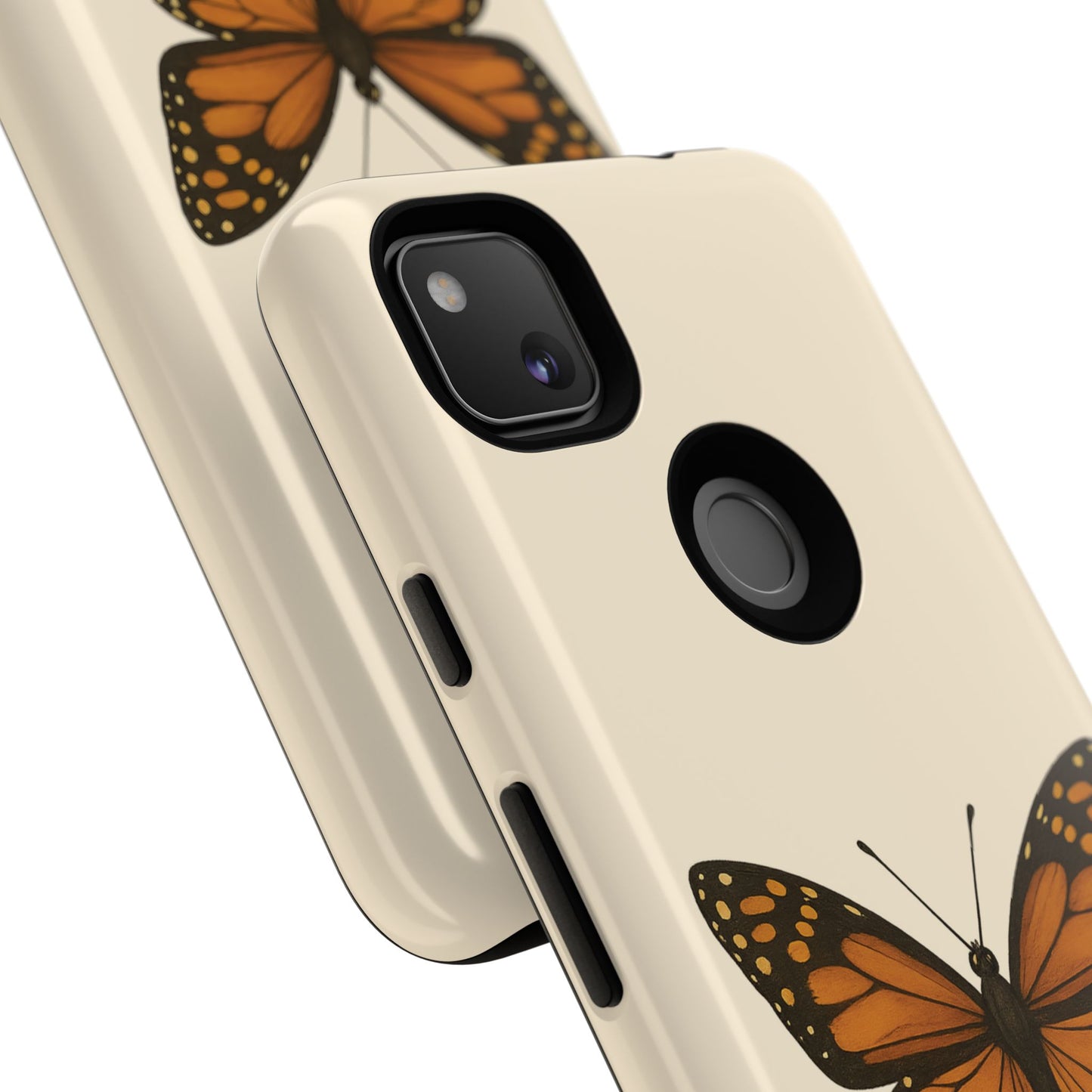 Butterfly Phone Case, Tough Phone Cover for Nature Lovers, Floral Design, Gift for Her, Trendy Cell Phone Protector