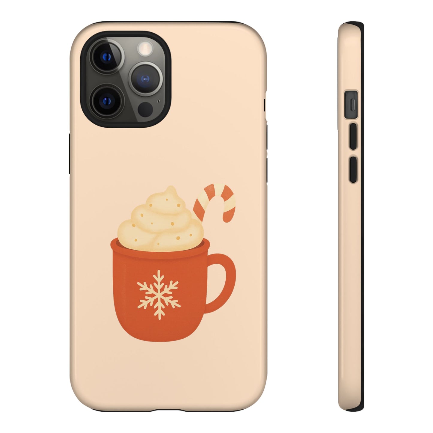 Cozy Holiday Phone Case with Hot Cocoa Design, Winter Style Cover, Cute Gift for Coffee Lovers, Seasonal Accessories, Fun Gadget Decor