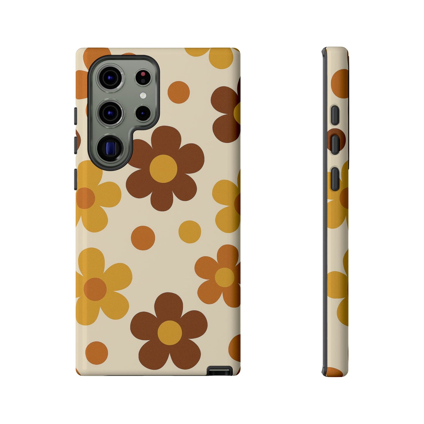 Flower Pattern Phone Case, Cute Phone Cover, Floral Design, Tough Phone Accessories, Gifts for Her, Boho Style Case