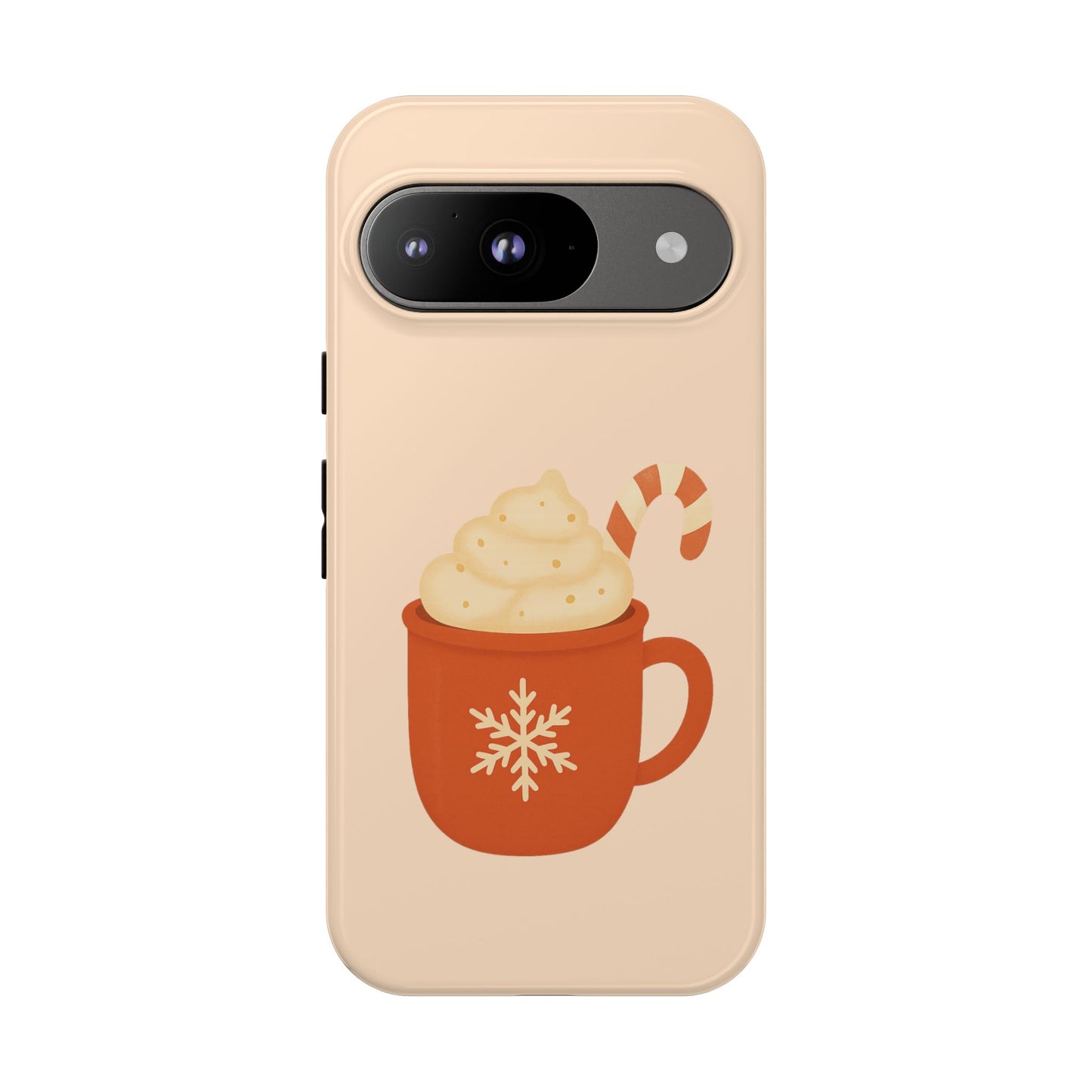 Cozy Holiday Phone Case with Hot Cocoa Design, Winter Style Cover, Cute Gift for Coffee Lovers, Seasonal Accessories, Fun Gadget Decor