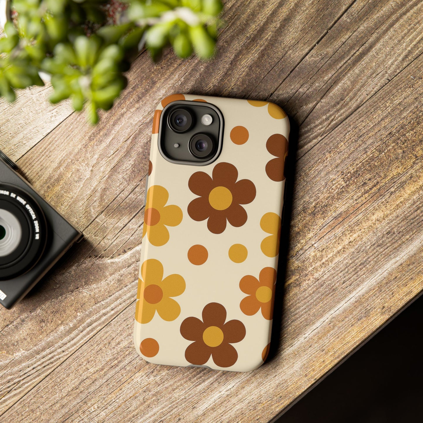 Flower Pattern Phone Case, Cute Phone Cover, Floral Design, Tough Phone Accessories, Gifts for Her, Boho Style Case