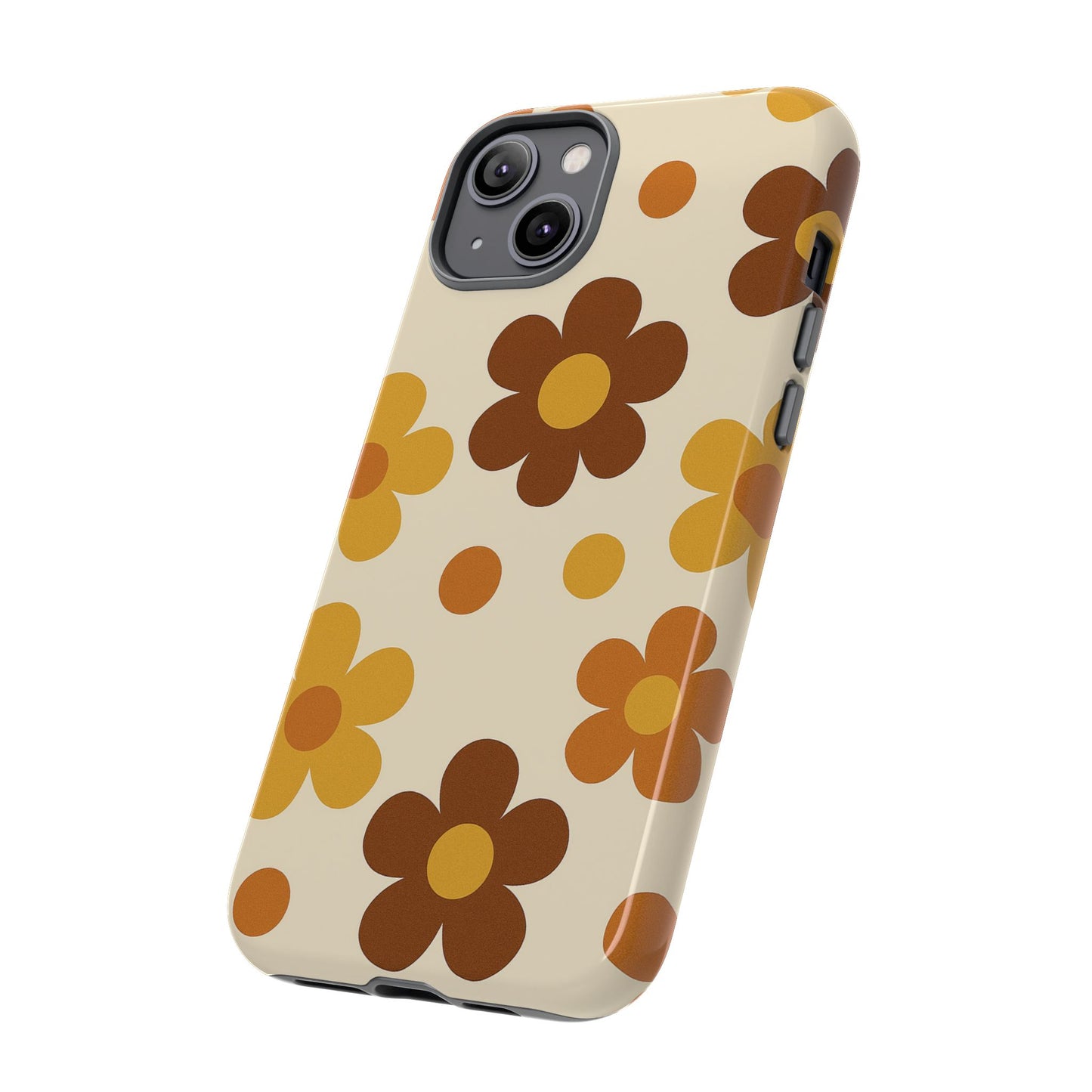 Flower Pattern Phone Case, Cute Phone Cover, Floral Design, Tough Phone Accessories, Gifts for Her, Boho Style Case