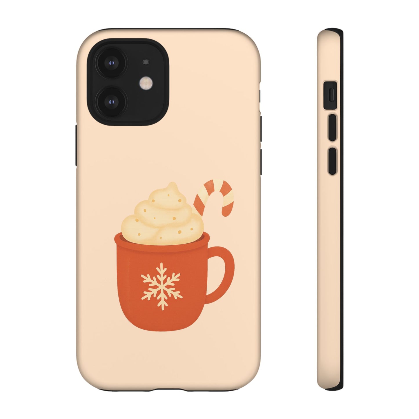 Cozy Holiday Phone Case with Hot Cocoa Design, Winter Style Cover, Cute Gift for Coffee Lovers, Seasonal Accessories, Fun Gadget Decor