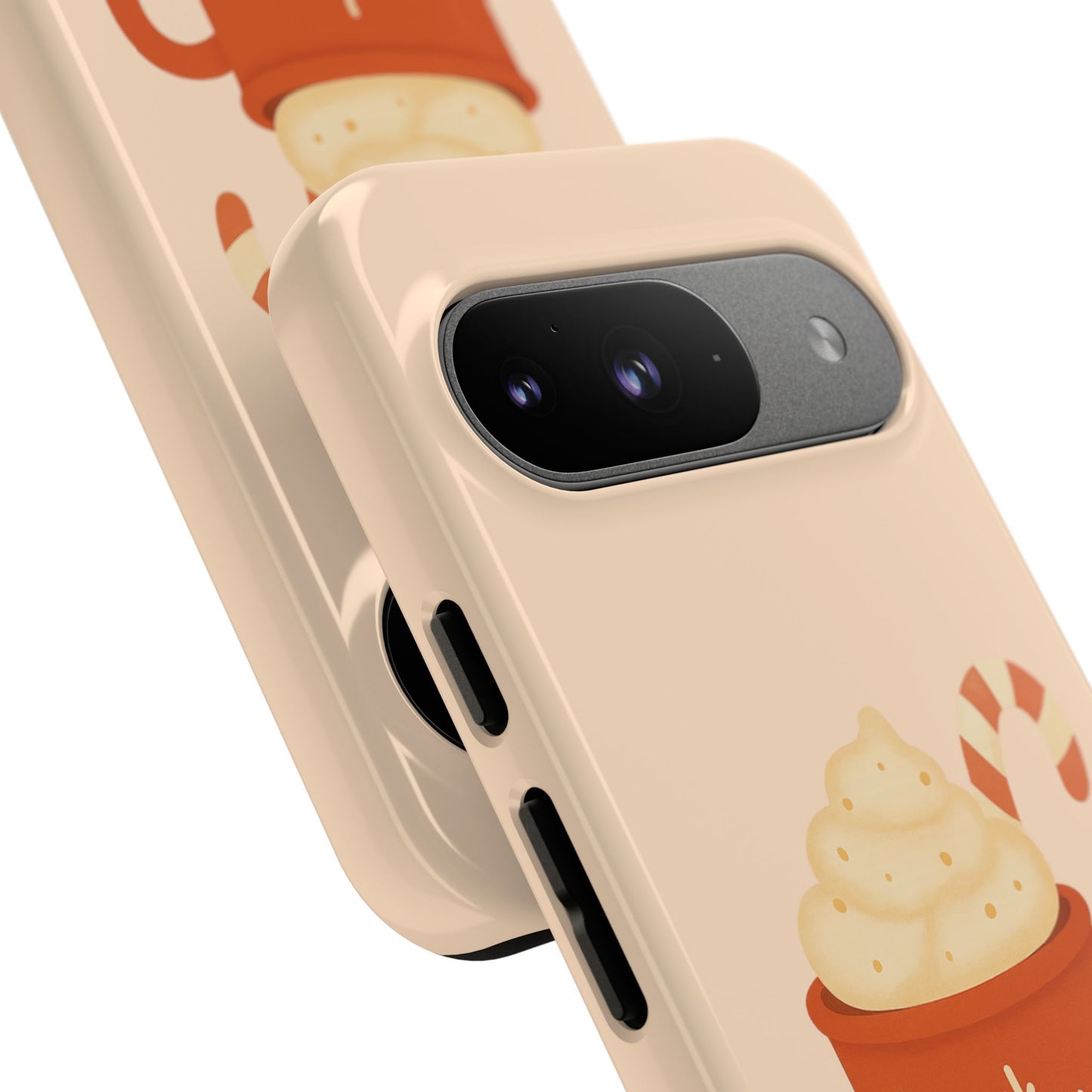 Cozy Holiday Phone Case with Hot Cocoa Design, Winter Style Cover, Cute Gift for Coffee Lovers, Seasonal Accessories, Fun Gadget Decor
