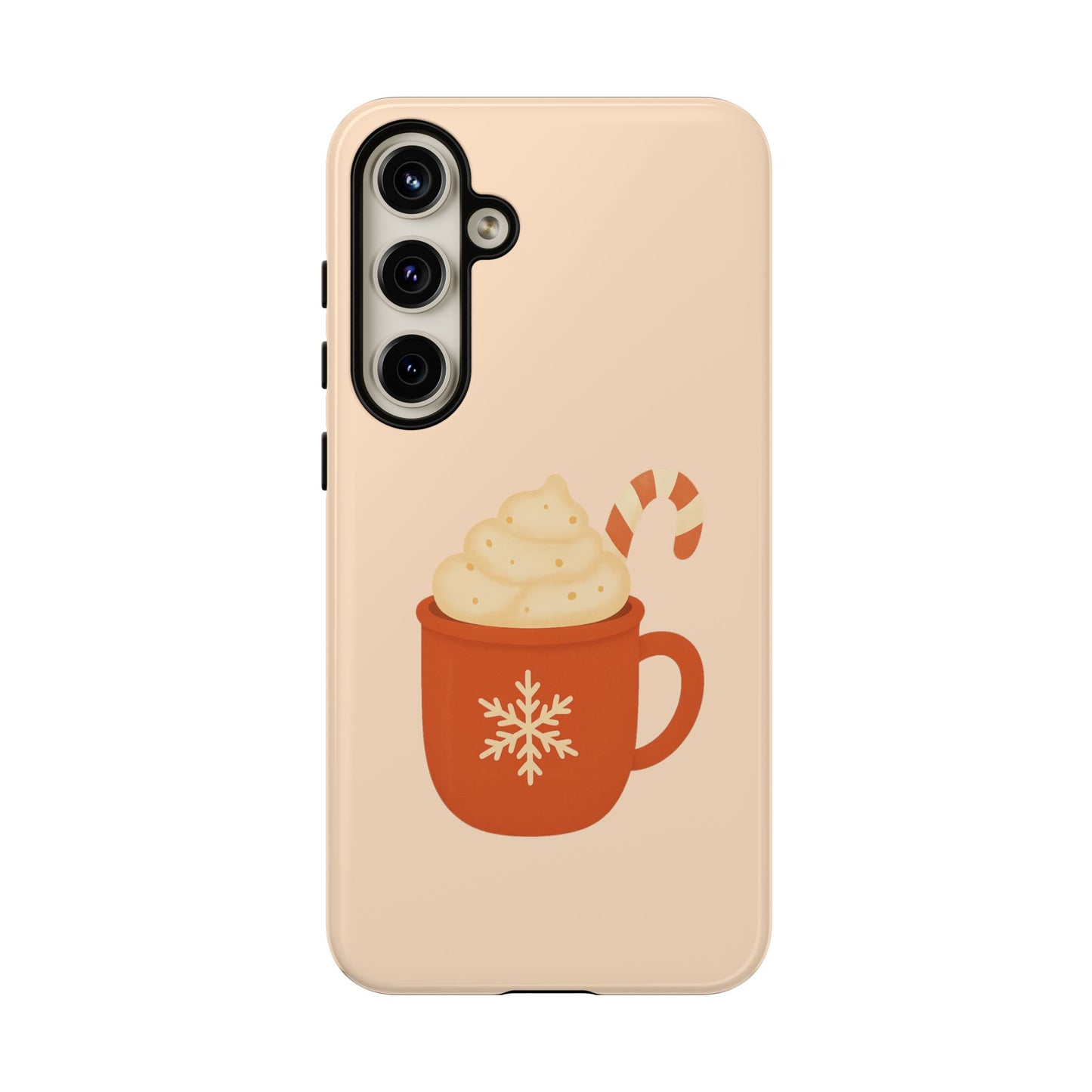 Cozy Holiday Phone Case with Hot Cocoa Design, Winter Style Cover, Cute Gift for Coffee Lovers, Seasonal Accessories, Fun Gadget Decor