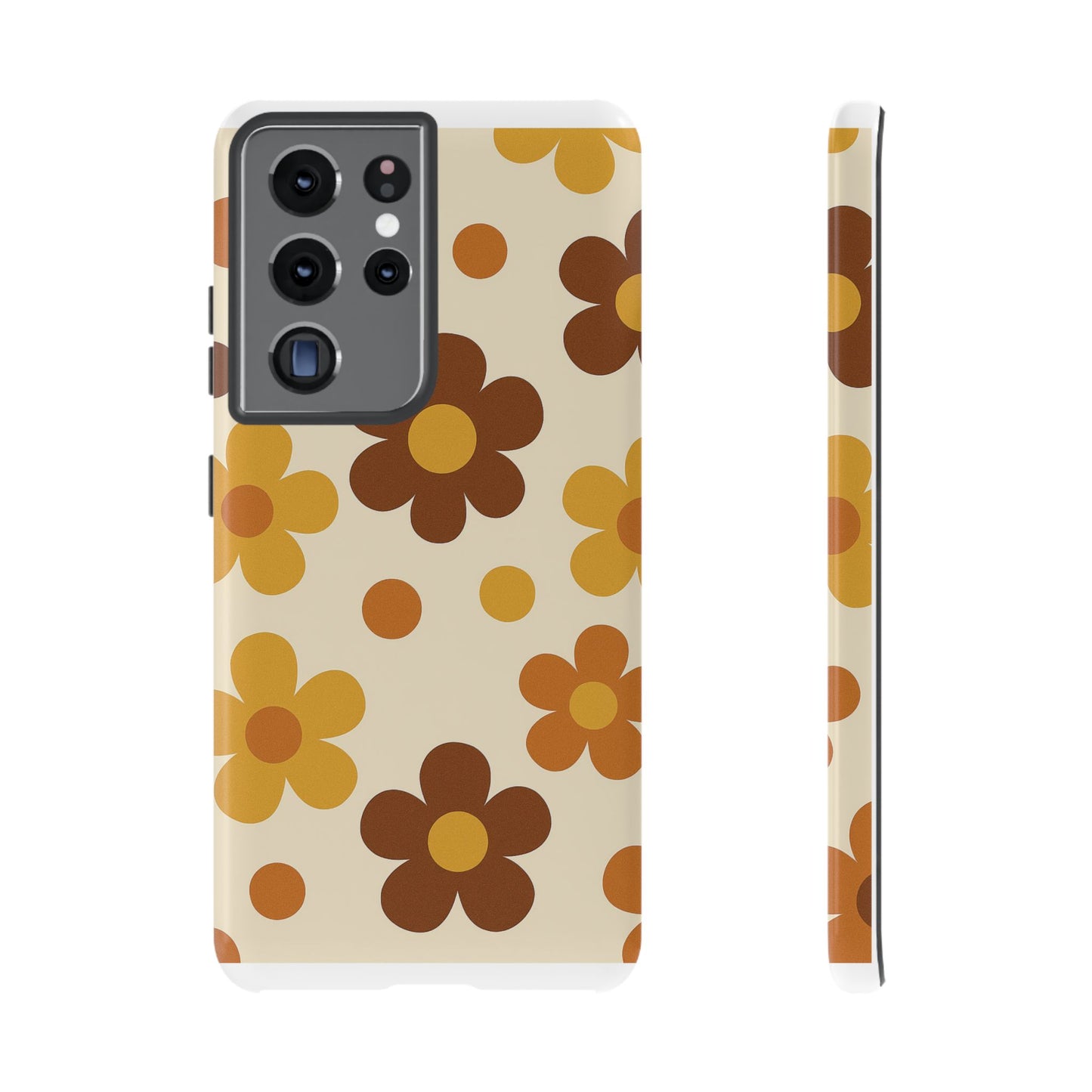 Flower Pattern Phone Case, Cute Phone Cover, Floral Design, Tough Phone Accessories, Gifts for Her, Boho Style Case